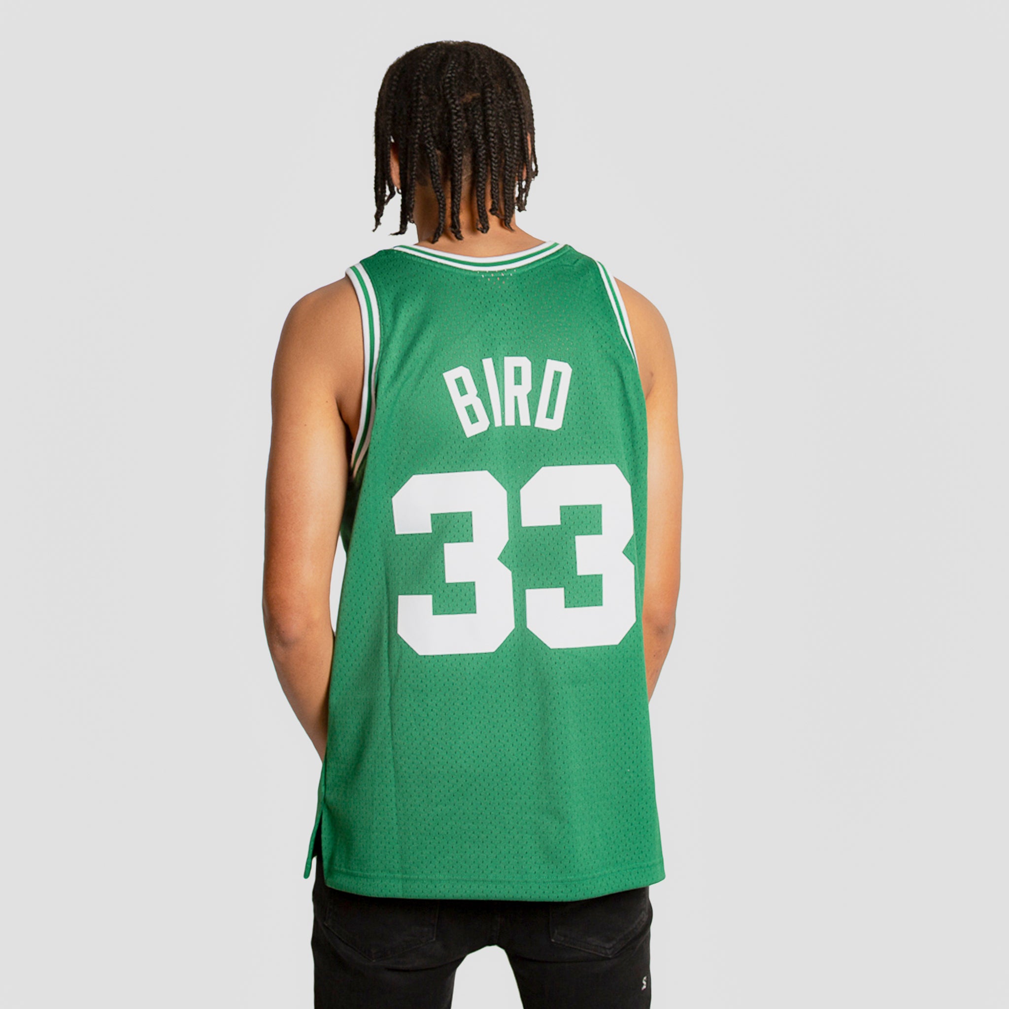  Larry Bird Boston Celtics White Black Youth 8-20 Hardwood  Classic Soul Swingman Player Jersey - Small 8 : Sports & Outdoors