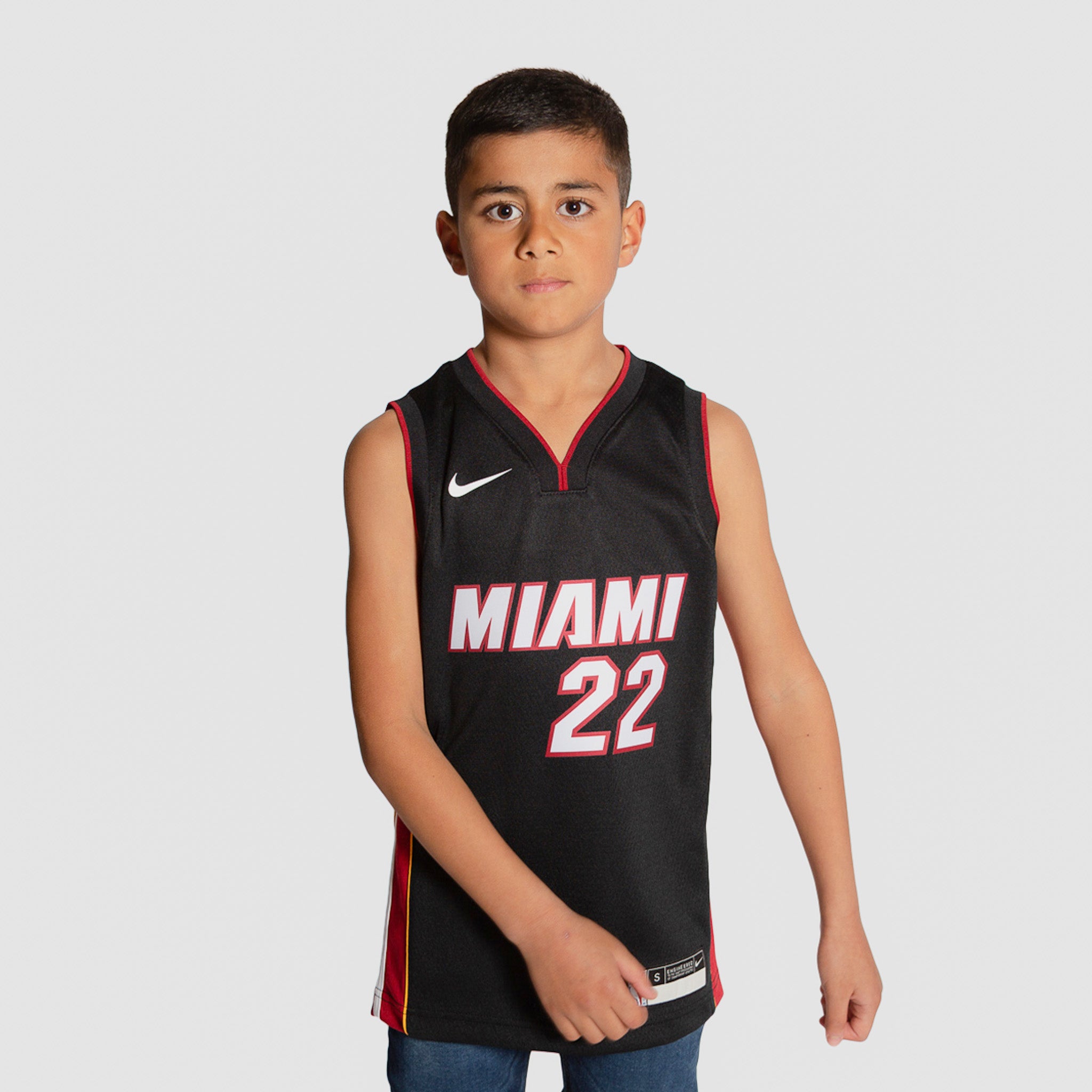  Tyler Herro Miami Heat NBA Boys Youth 8-20 Black Icon