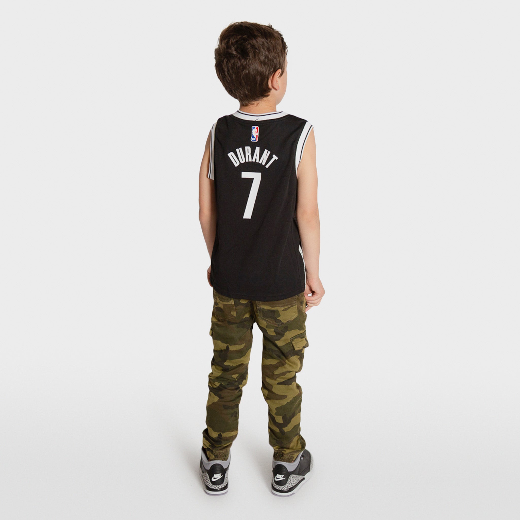 New York Knicks Black Blank Kids 4-7 City Edition Jersey