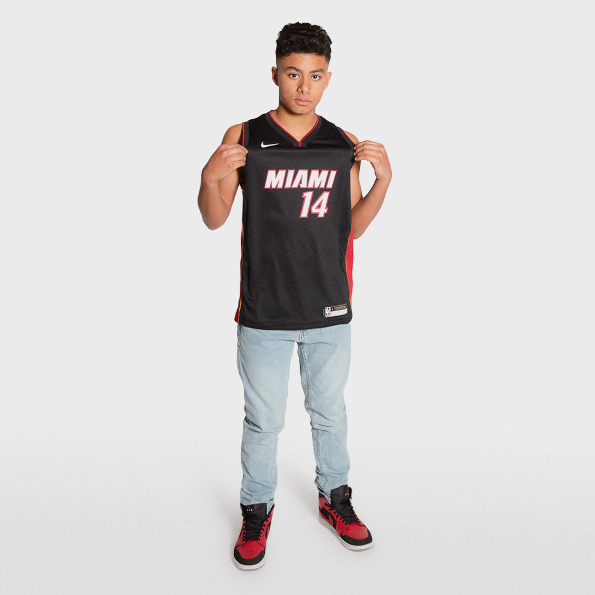 Tyler Herro #14 Miami Heat Hardwood Classics Nike Swingman NBA Jersey  (YOUTH)