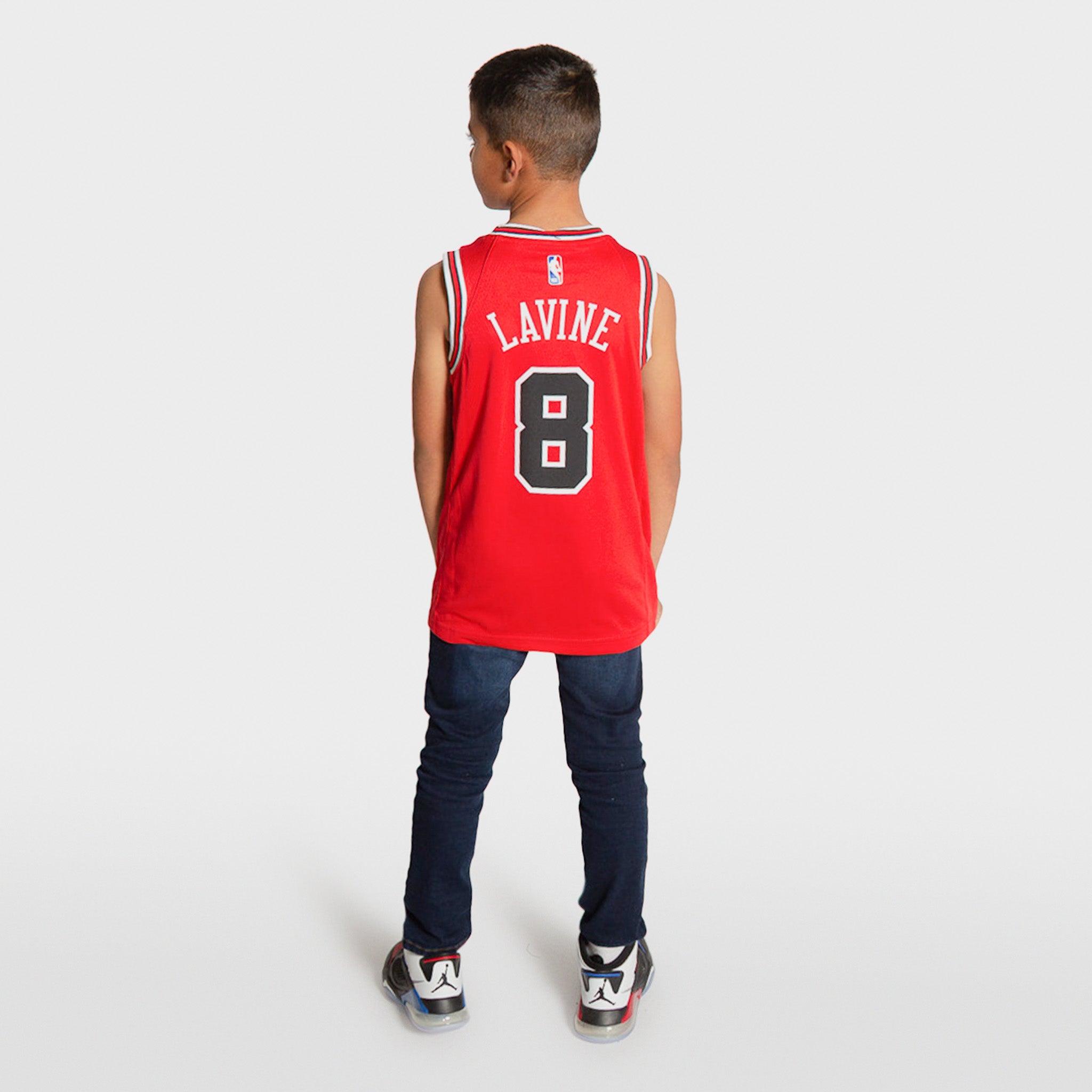 Zach LaVine Chicago Bulls Youth Icon Name & Number T-Shirt - Red