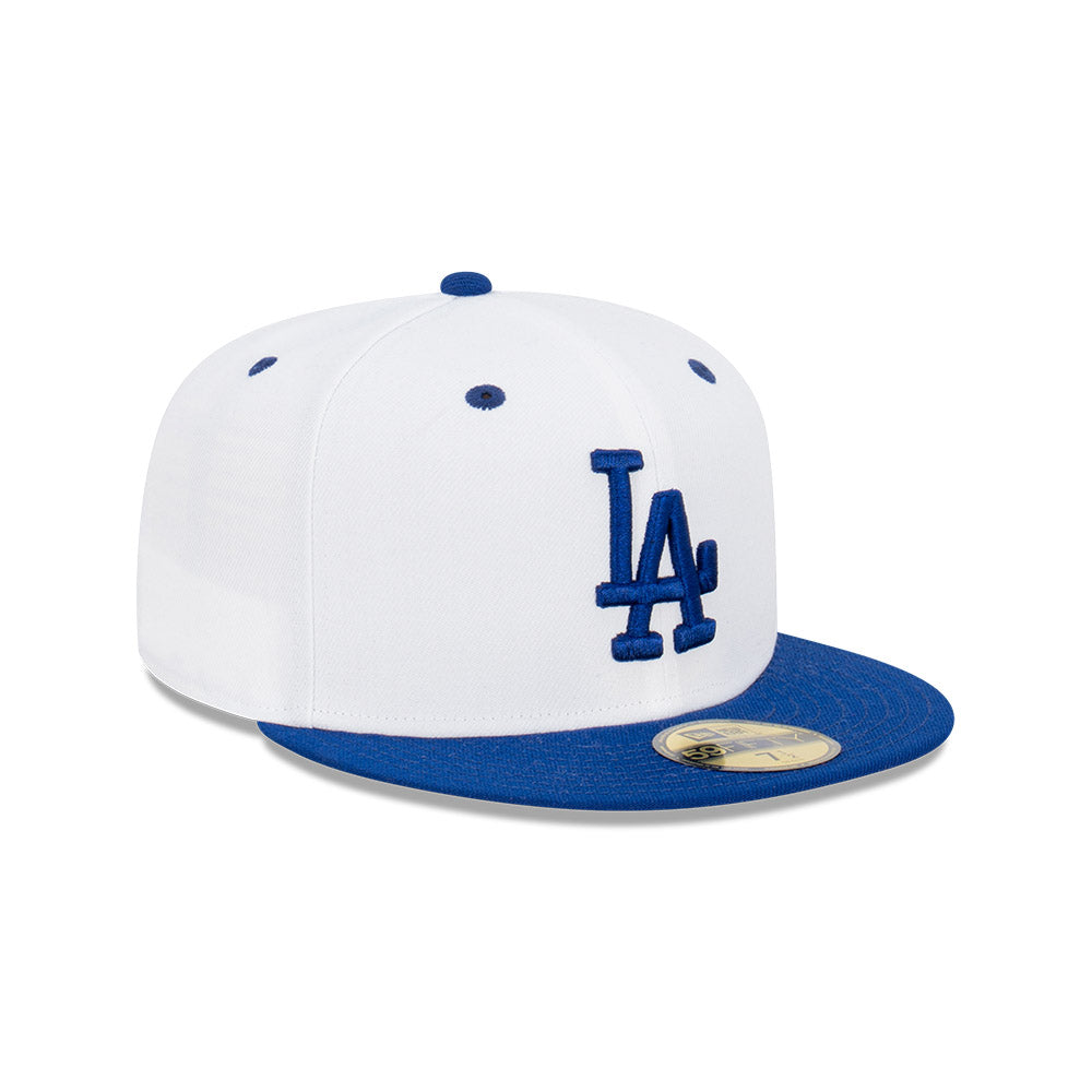 Los Angeles Dodgers New Era Two-Tone 59FIFTY Fitted Hat - Gray/Black 7 3/4