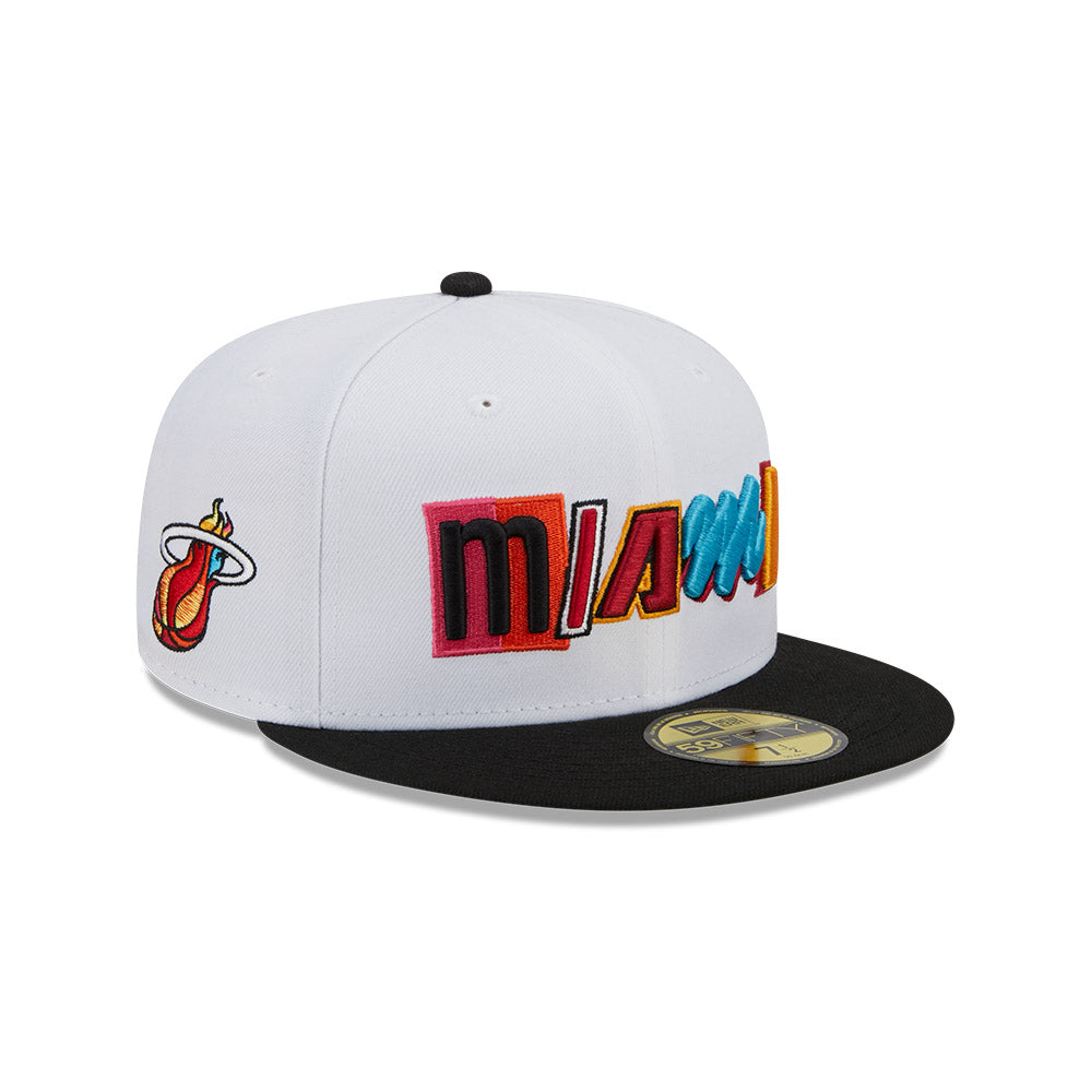 Miami Heat 59FIFTY 2023 City Edition NBA Fitted Hat – Basketball