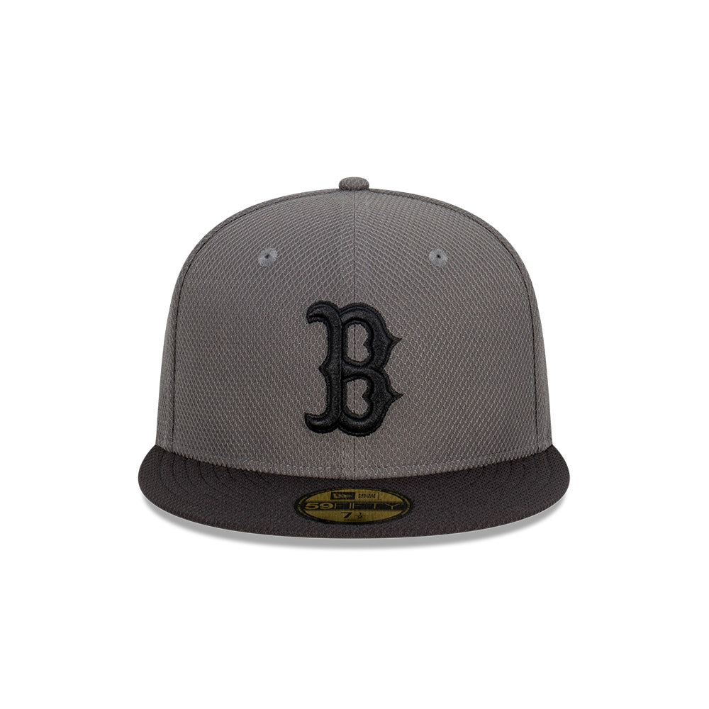 Boston Red Sox New Era Two-Tone 59FIFTY Fitted Hat - Gray/Black