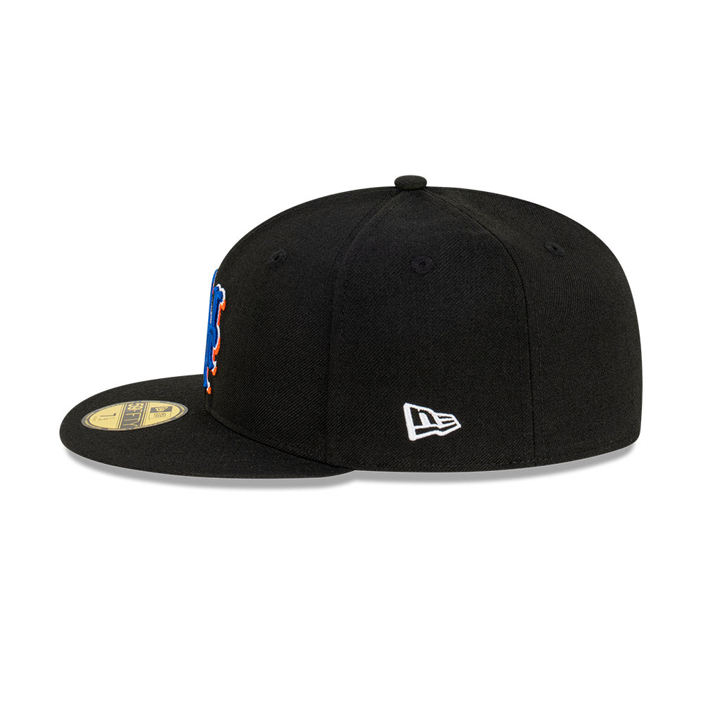 Men's New York Mets New Era Black Jersey 59FIFTY Fitted Hat