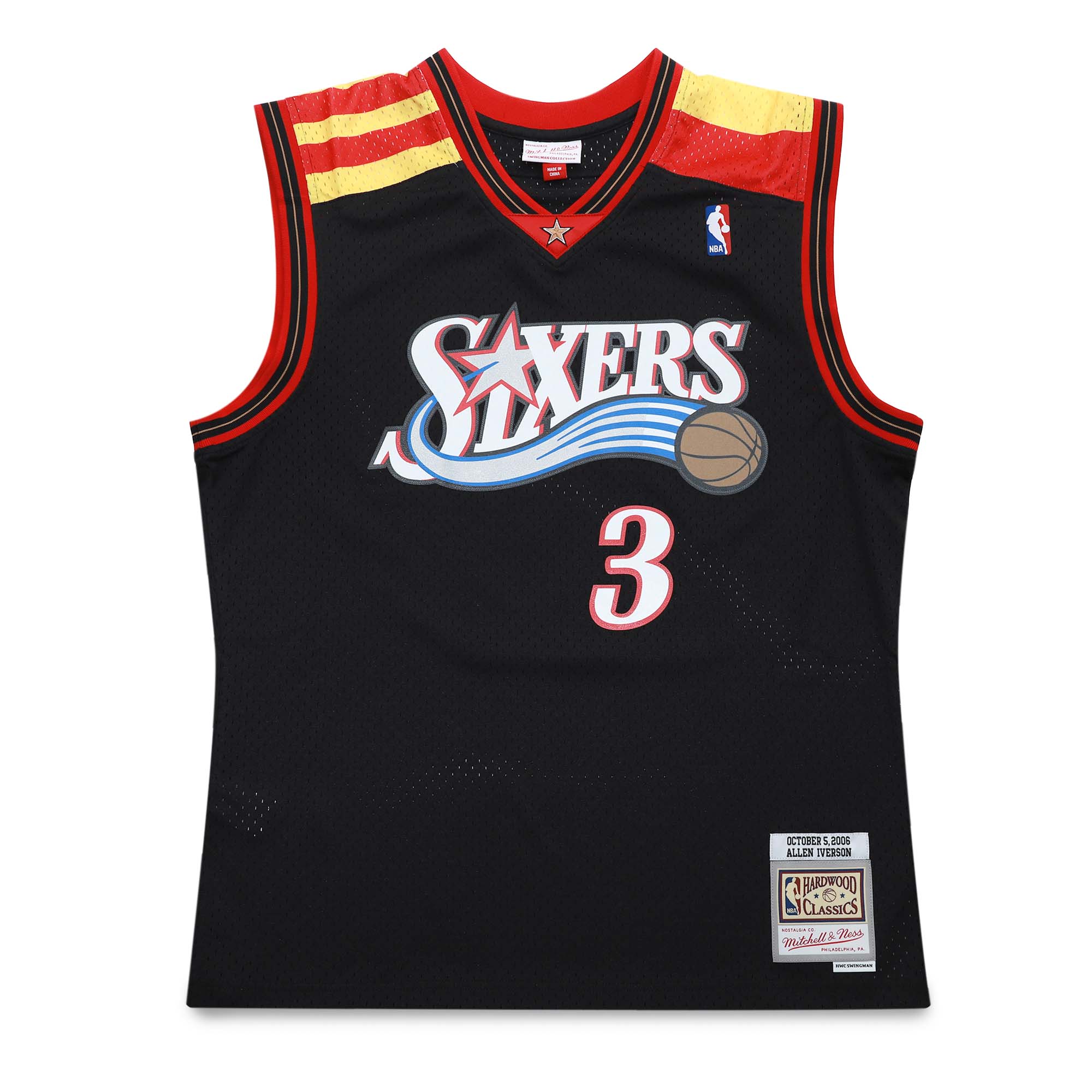 Sold at Auction: 2004-05 Allen Iverson Philadelphia 76ers Hardwood Classic  Syracuse Nats professional model jersey.