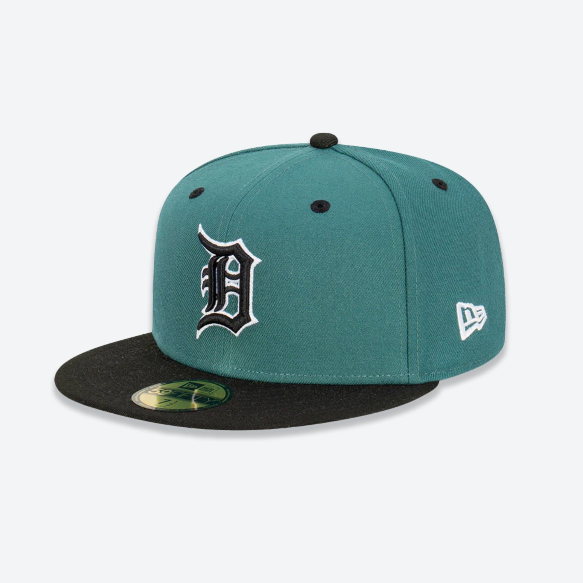 New Era 59FIFTY Detroit Tigers Fitted Hat Dark Green White