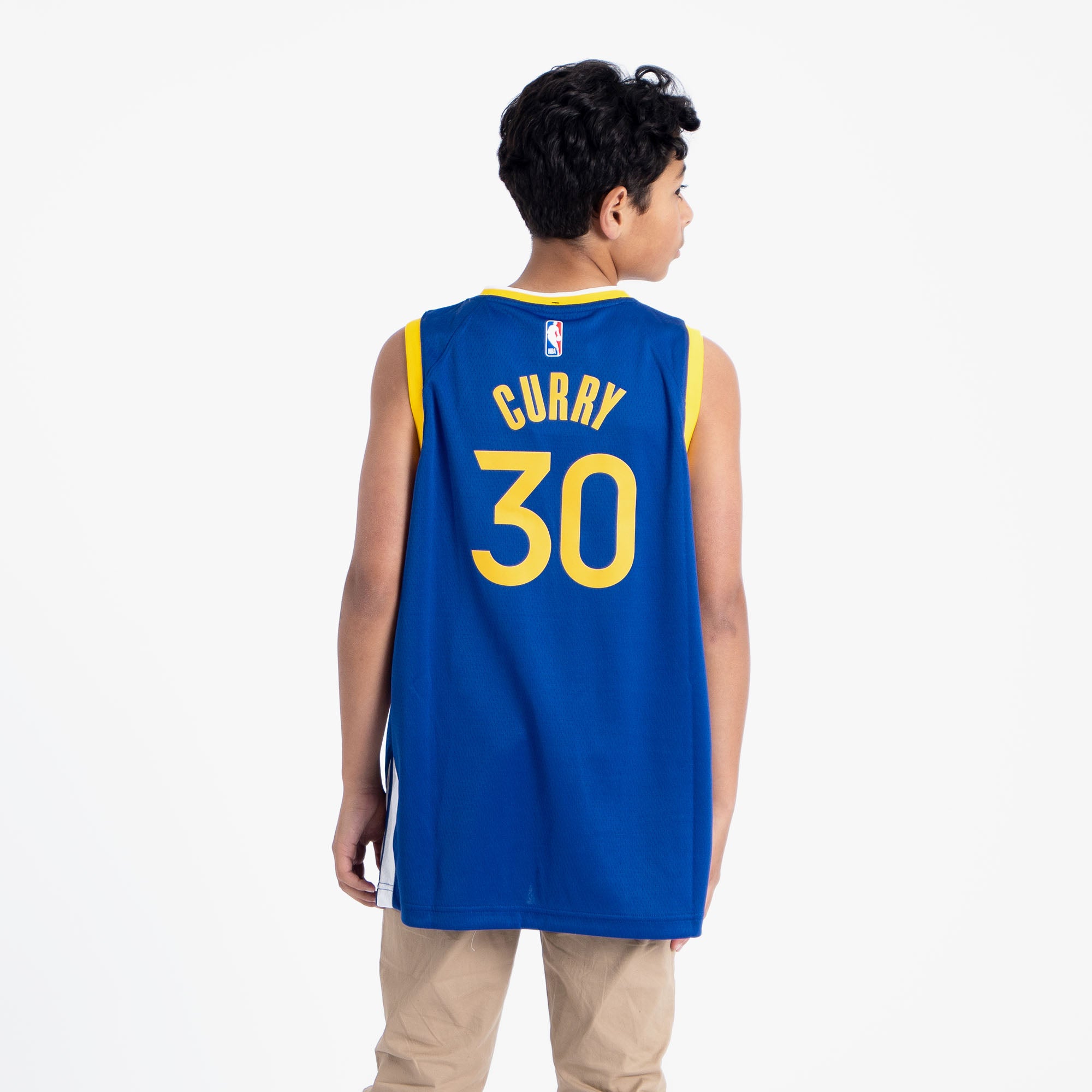 STEPH CURRY Nike NBA Authentics JERSEY Kids Youth Golden State WARRIORS Sz  L