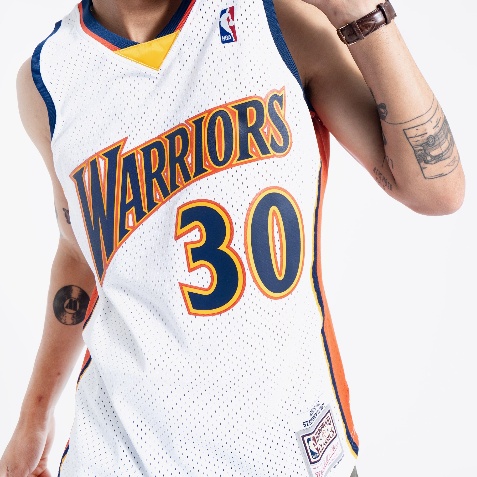 Mitchell & Ness Stephen Curry Golden State Warriors NBA Throwback Jersey -  Navy