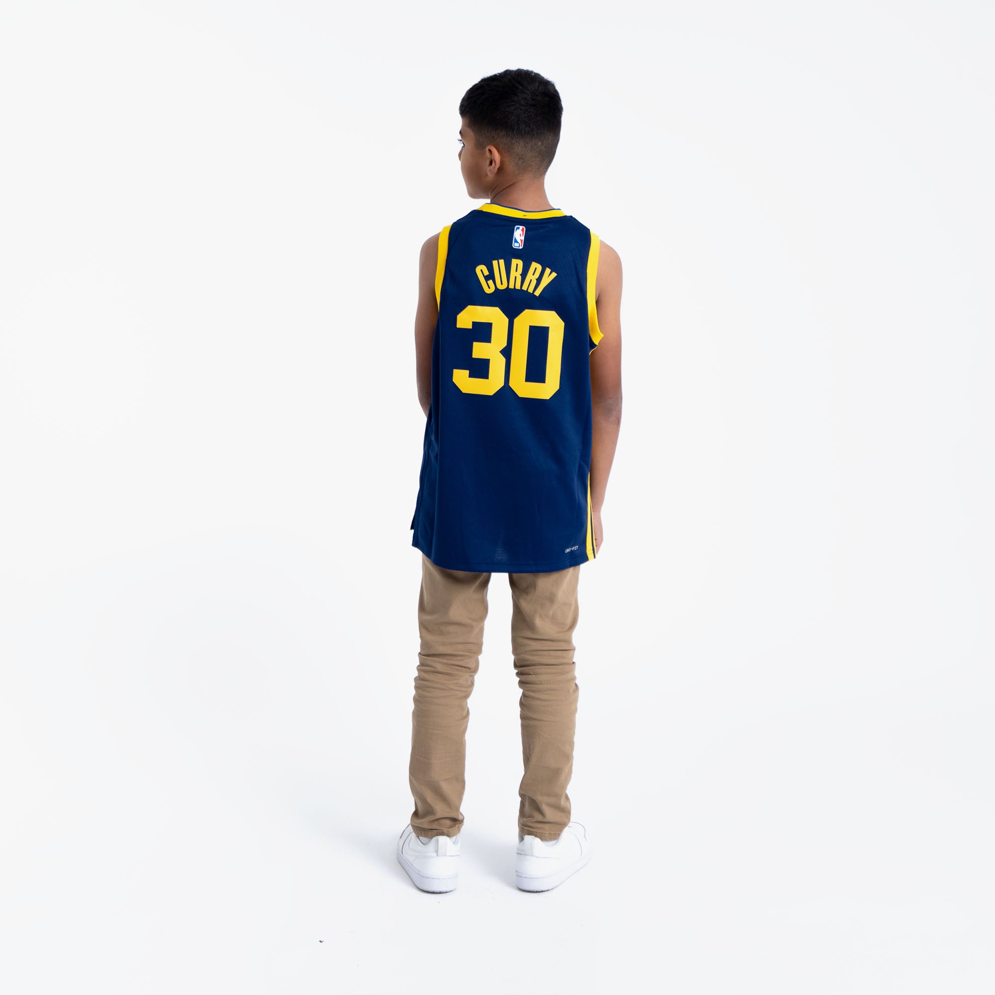STEPH CURRY Nike NBA Authentics JERSEY Kids Youth Golden State WARRIORS Sz  L