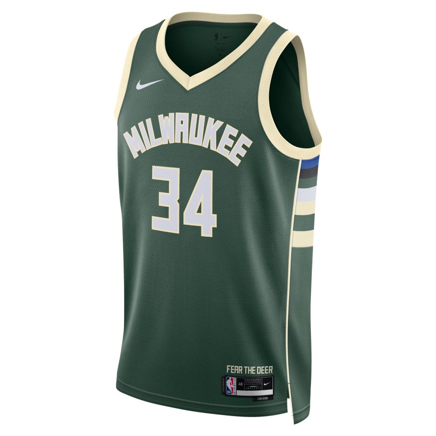 2023 City Edition Milwaukee Bucks Green #34 NBA Jersey-311,Milwaukee Bucks
