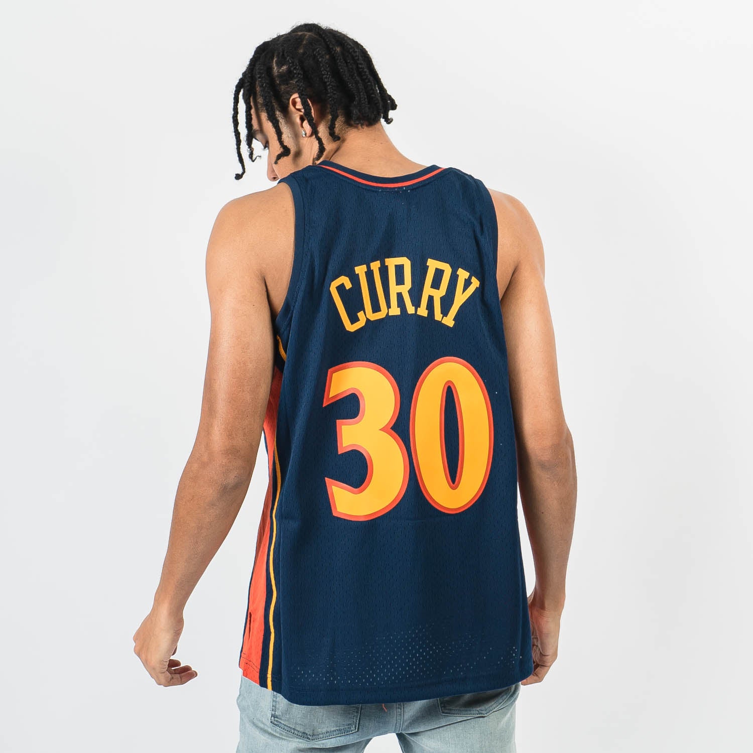 STEPHEN CURRY  Golden State Warriors 1990's Throwback NBA