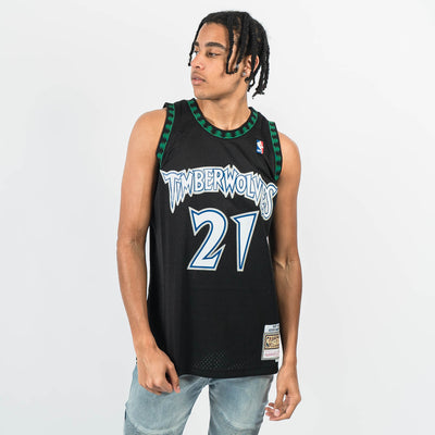 Timberwolves best sale jersey black