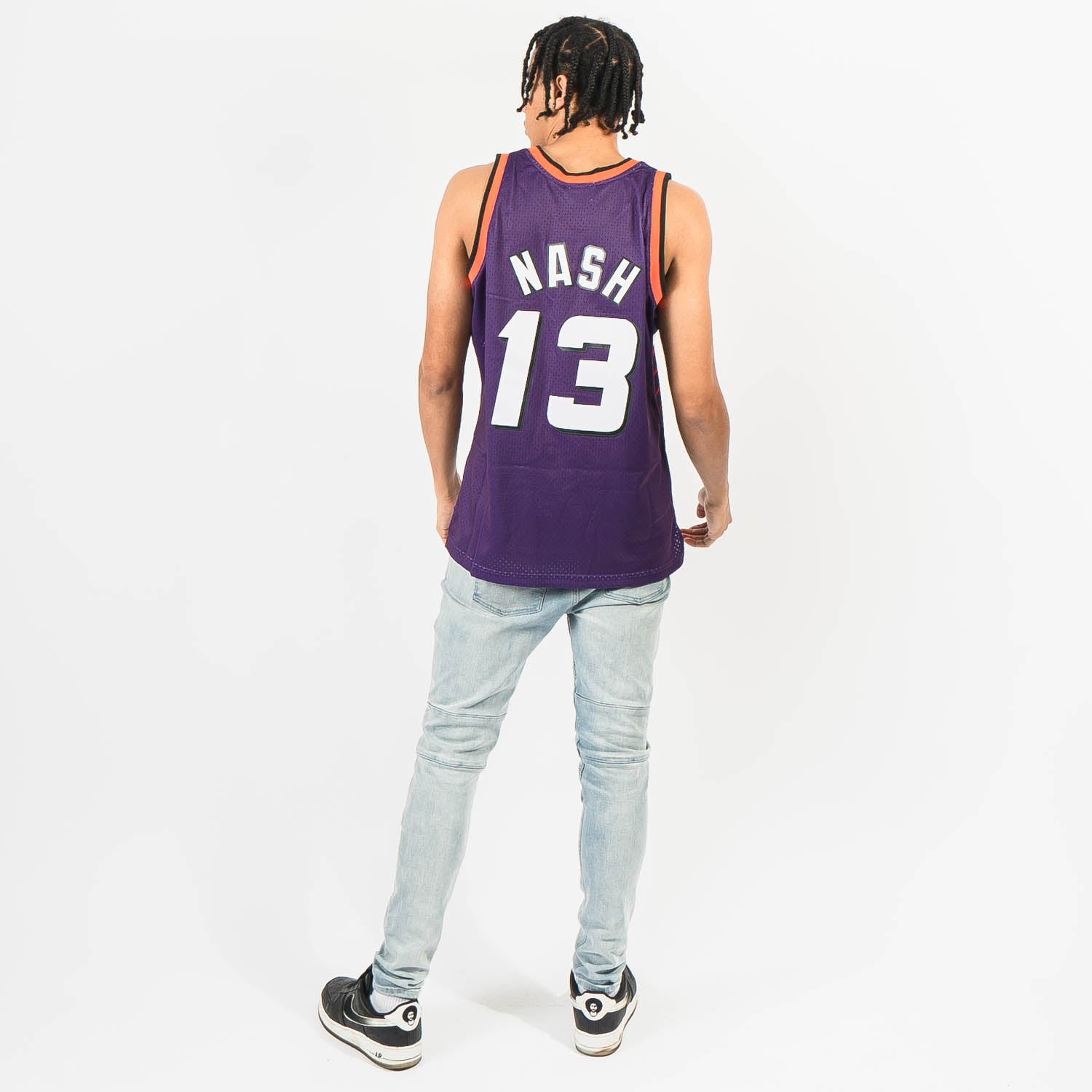 Steve Nash Mens L Mitchell & Ness NBA Phoenix Suns Swingman Jersey  Purple $135