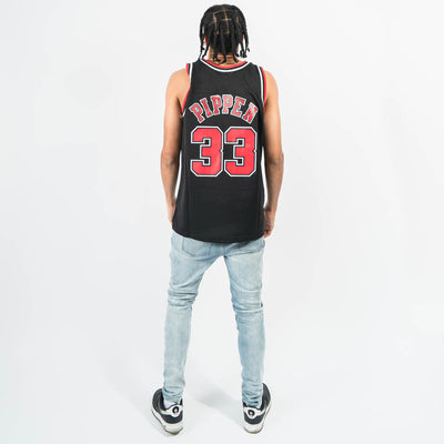 Scottie Pippen Chicago Bulls Mitchell & Ness Big & Tall Hardwood Classics  Swingman Jersey - Black