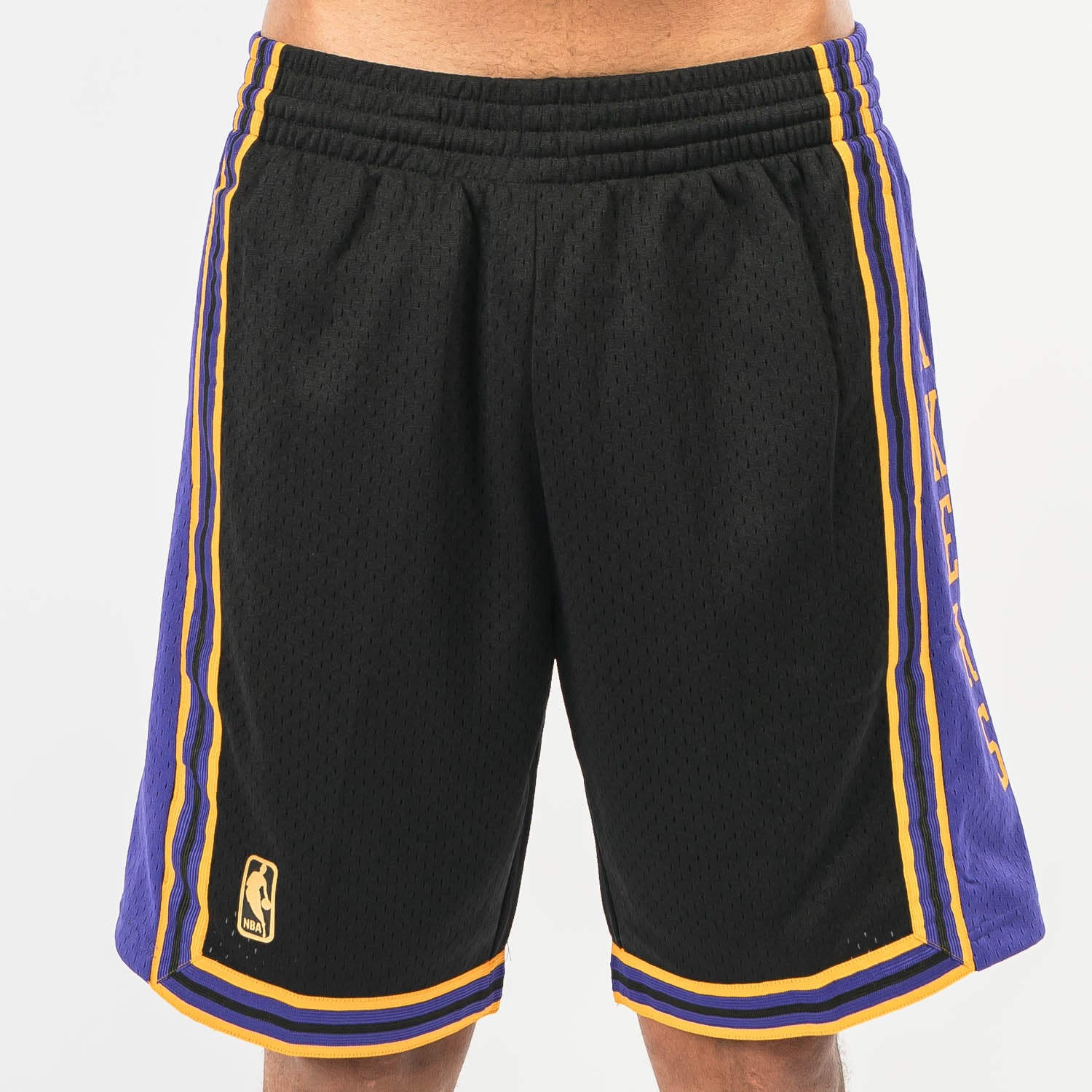 Los Angeles Lakers Icon Edition NBA Swingman Shorts - Yellow - Throwback