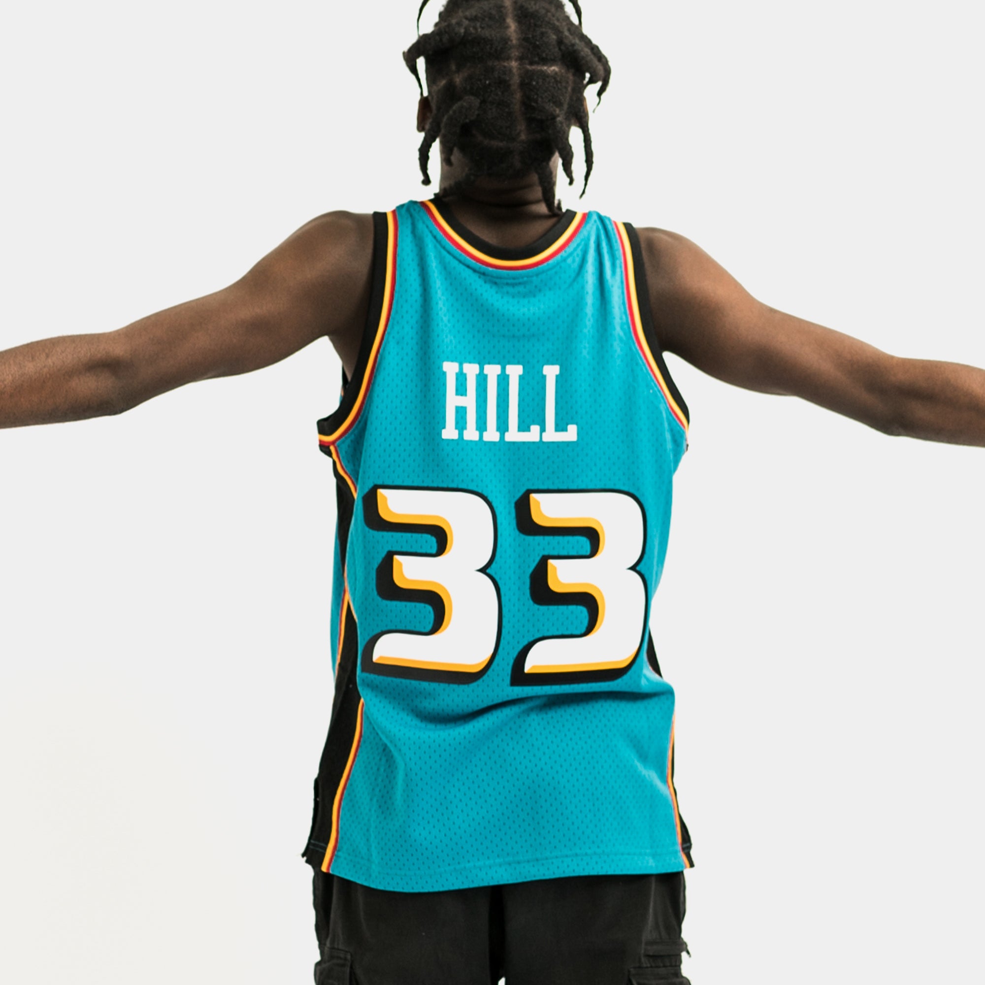 Hardwood Classics Throwback Pistons Grant Hill Jersey 48 Fort Wayne XL for  sale online