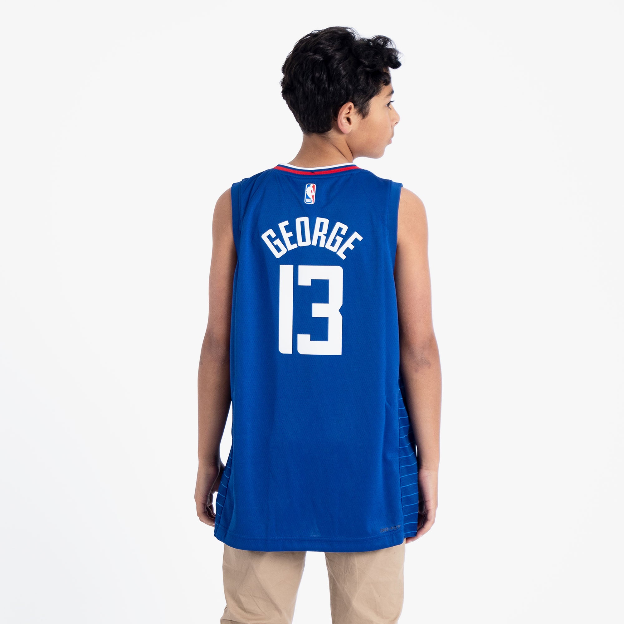 Nike Paul George Youth Jersey - Blue Swingman Kids Icon Edition Jersey