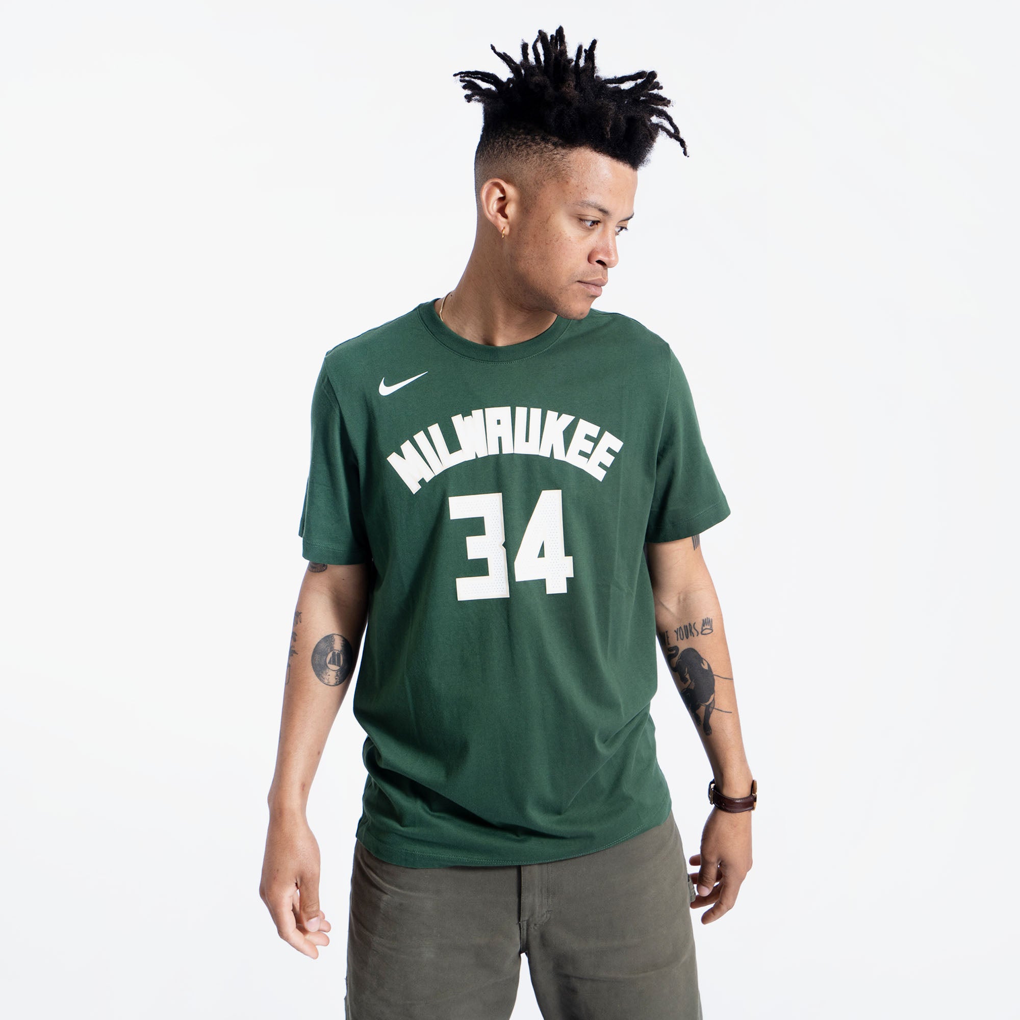 Giannis Antetokounmpo Milwaukee Bucks Nike Dri-FIT Men's NBA T-Shirt