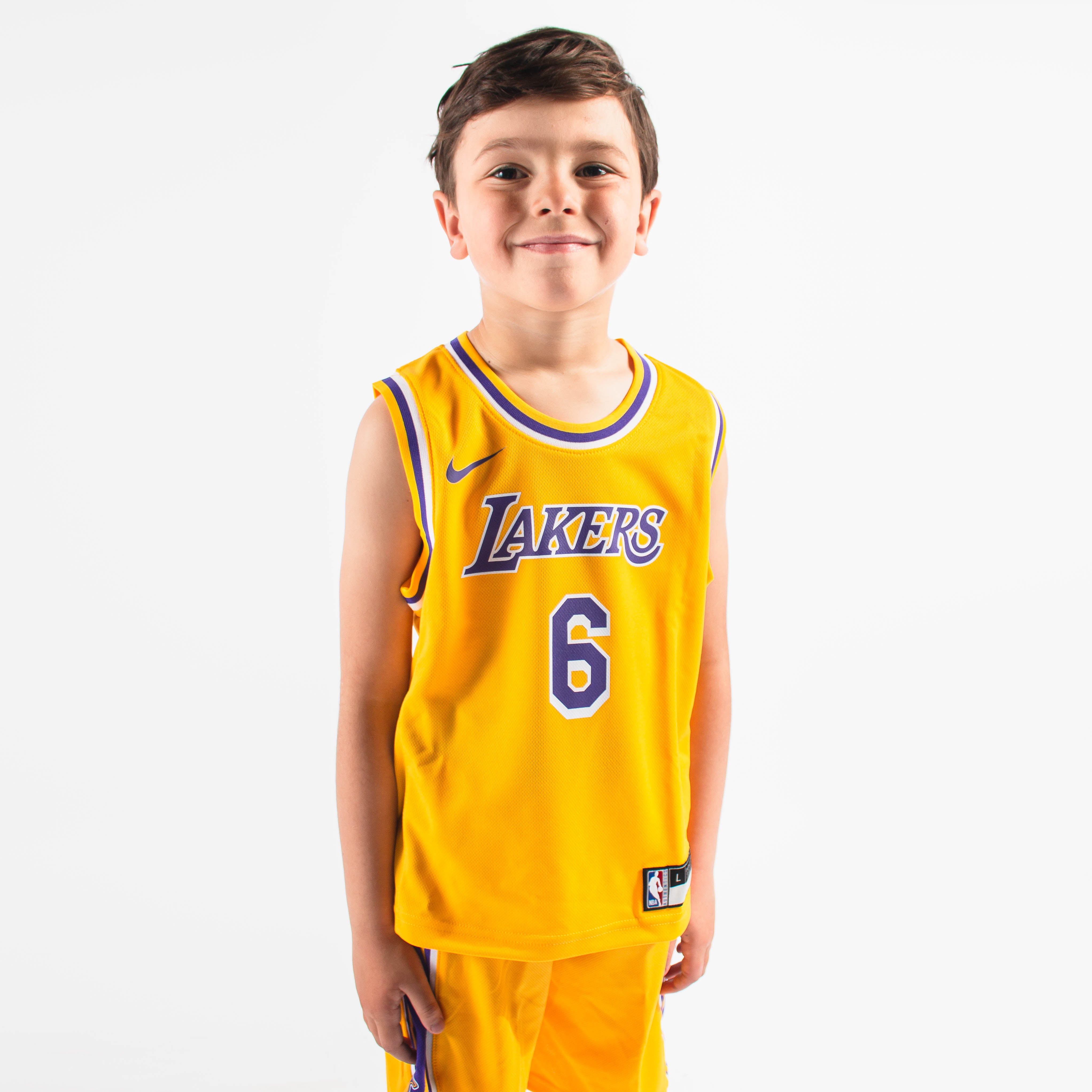 Lebron James Los Angeles Lakers NBA Boys Toddler 2-4 Yellow