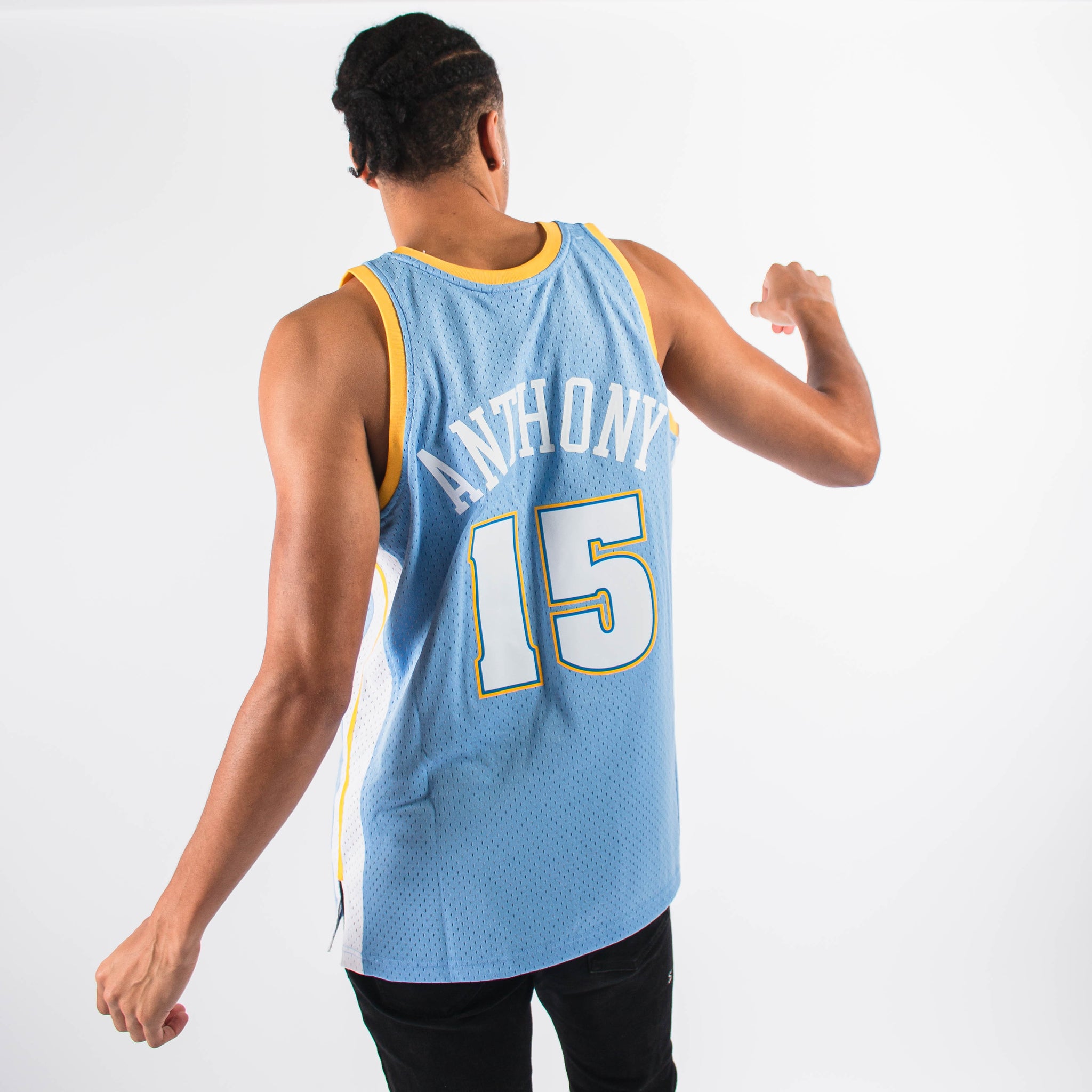 Carmelo Anthony Denver Nuggets Hardwood Classics Throwback NBA Swingma –  Basketball Jersey World
