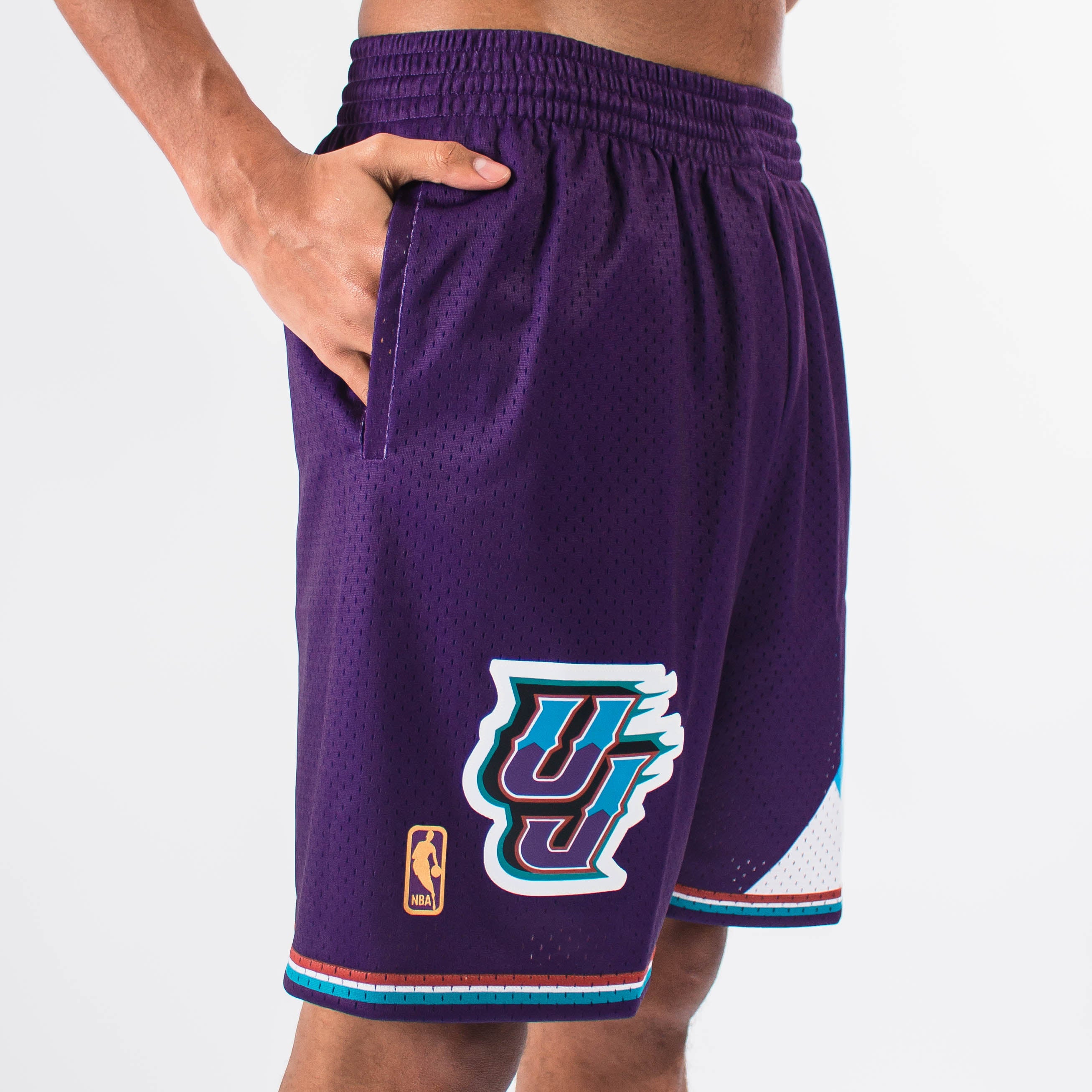 Utah 1993-94 Throwback Classics Basketball Club Shorts - Kitsociety