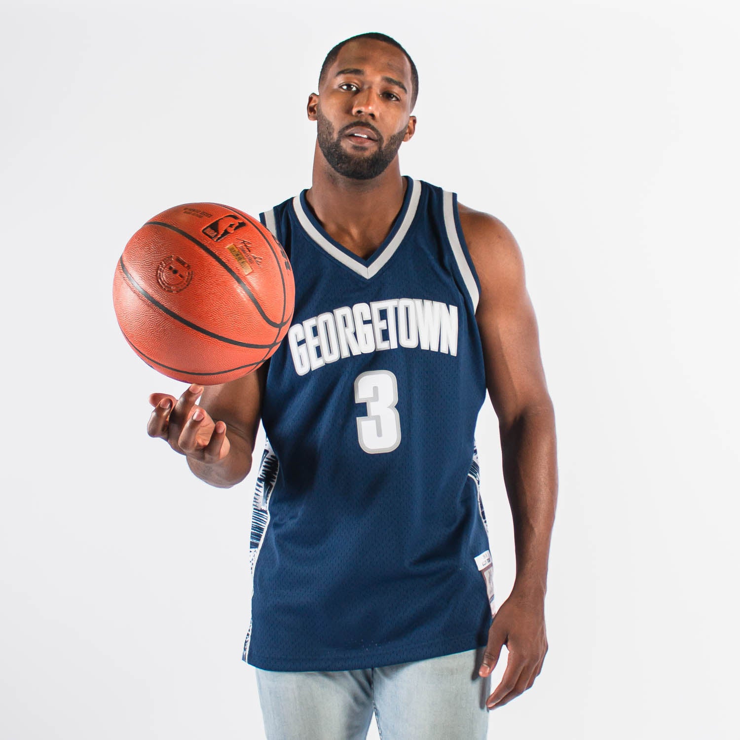 Allen Iverson 'Black Edition' Georgetown Hoyas College NCAA Authentic –  Basketball Jersey World