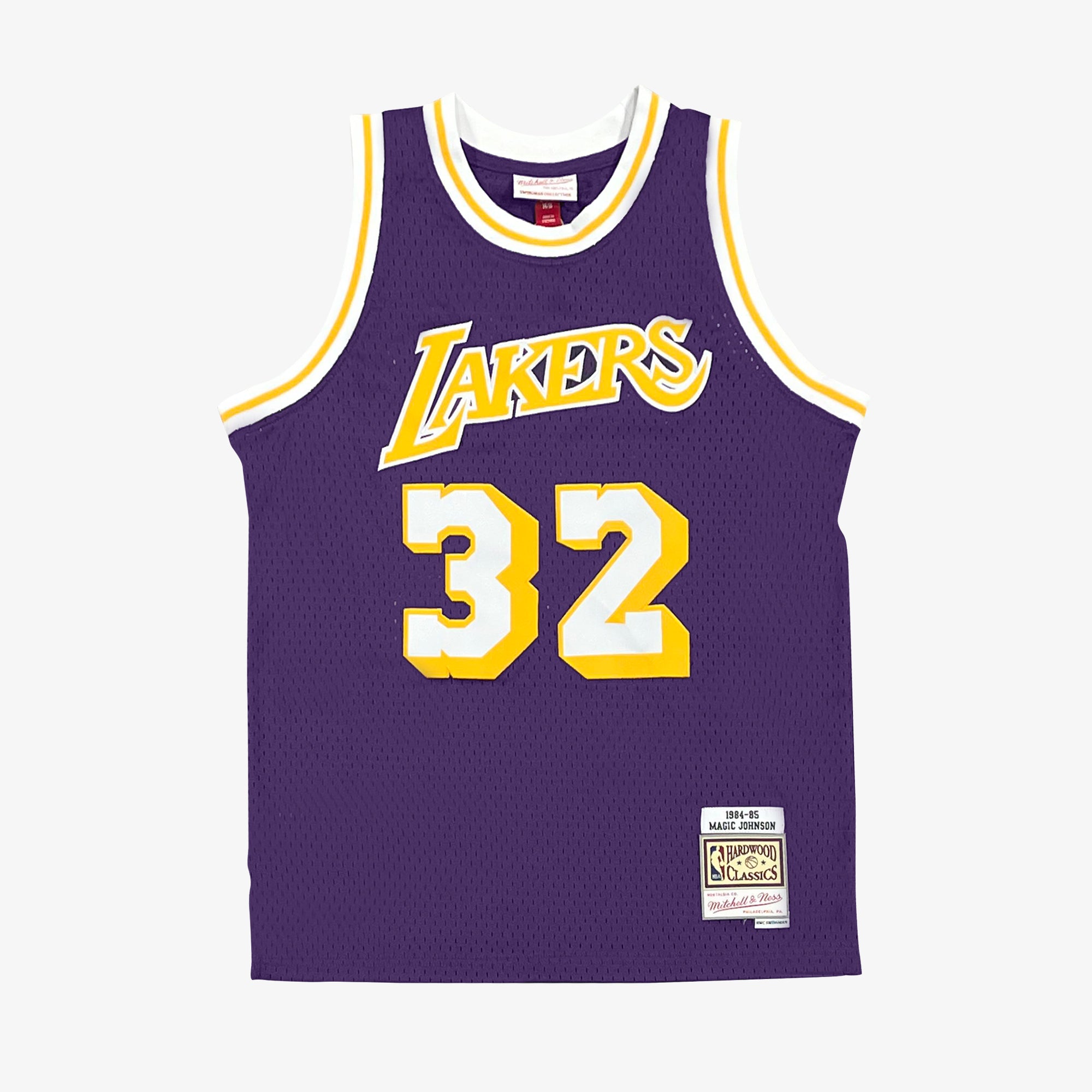 Mitchell & Ness Swingman Los Angeles Lakers Road 1984-85 Magic Johnson Jersey, Purple
