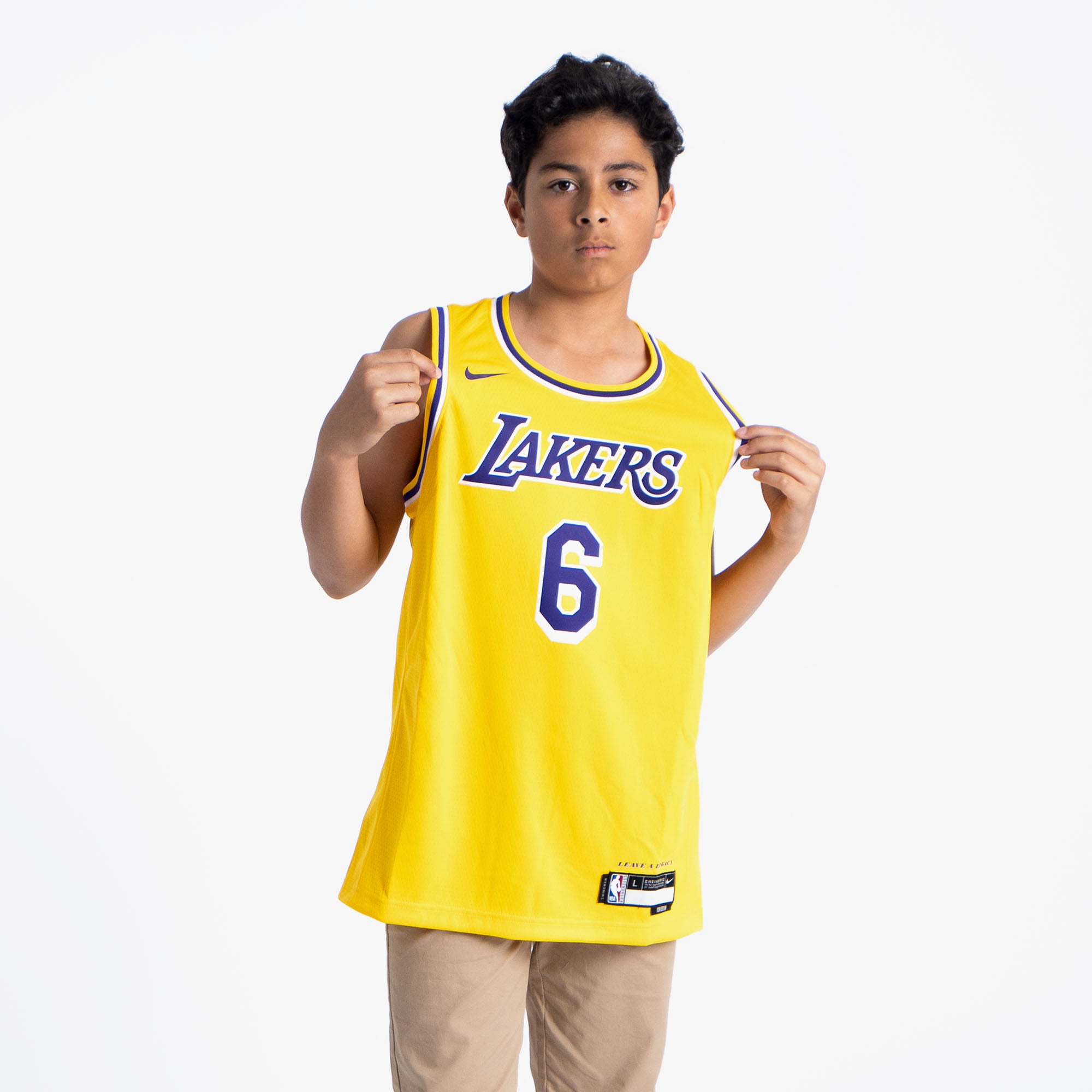 LeBron James Los Angeles Lakers 2023 Icon Edition Youth NBA