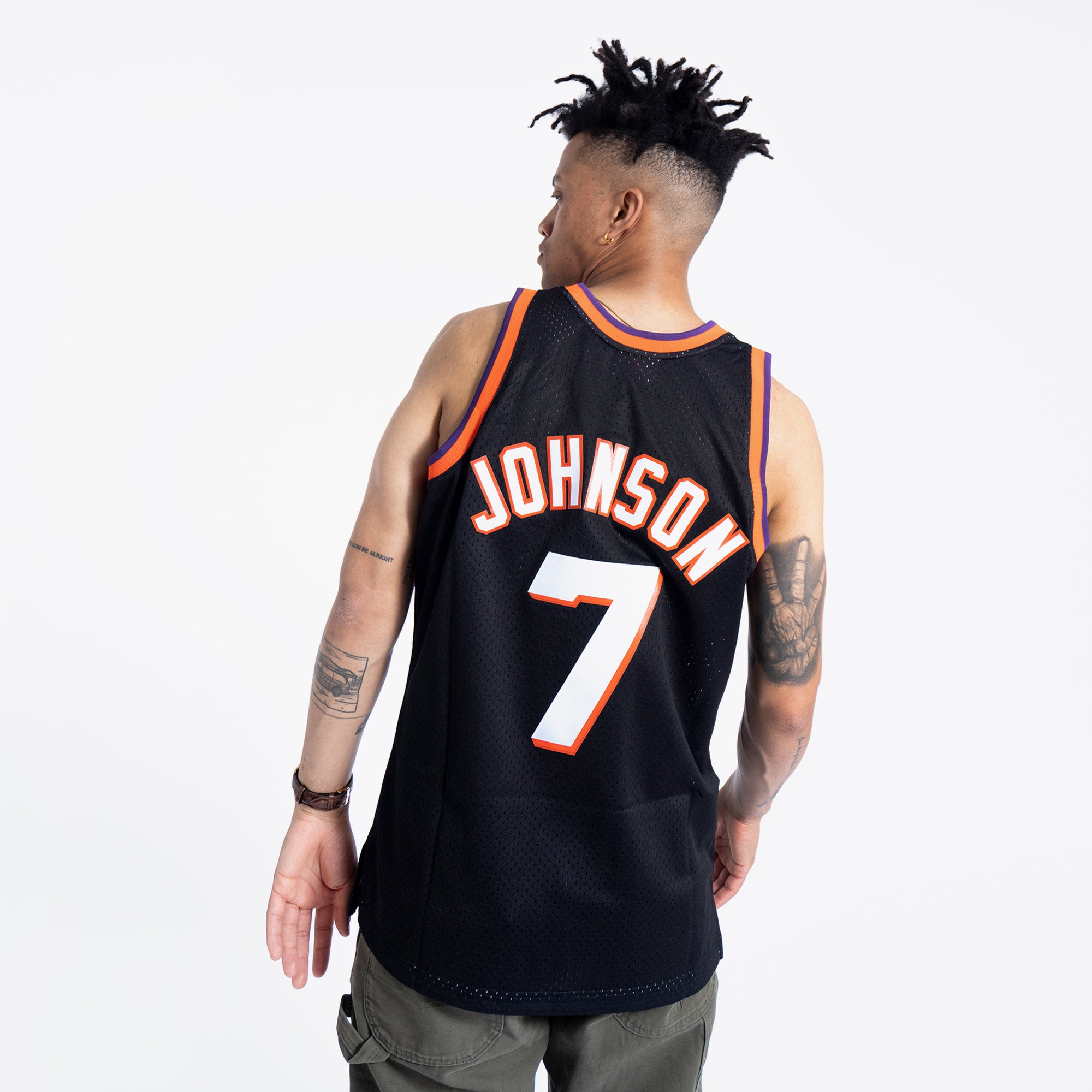 Mitchell & Ness Kevin Johnson Phoenix Suns Black Throwback Swingman Jersey