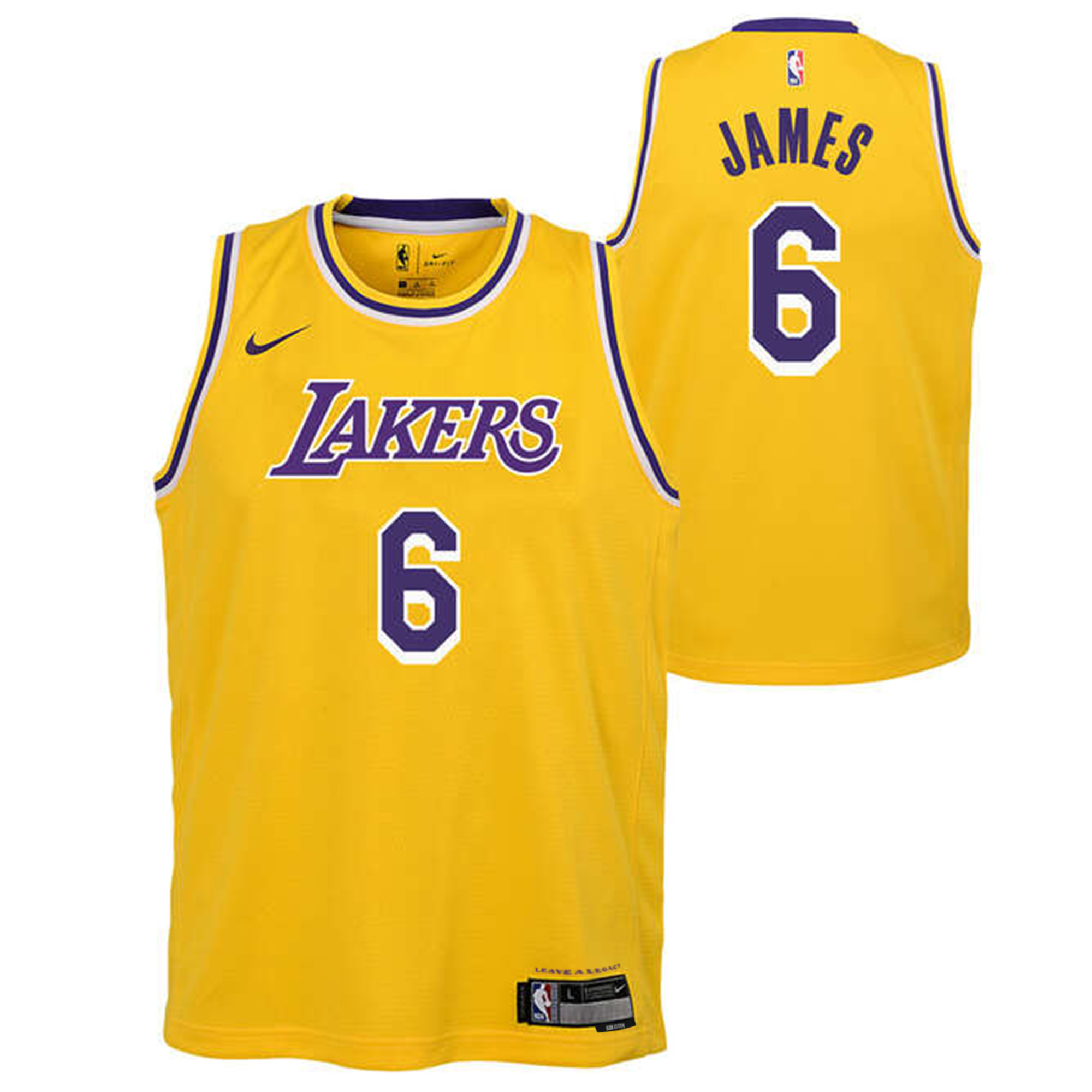 LeBron James Los Angeles Lakers 2023 Icon Edition Youth NBA Swingman J –  Basketball Jersey World