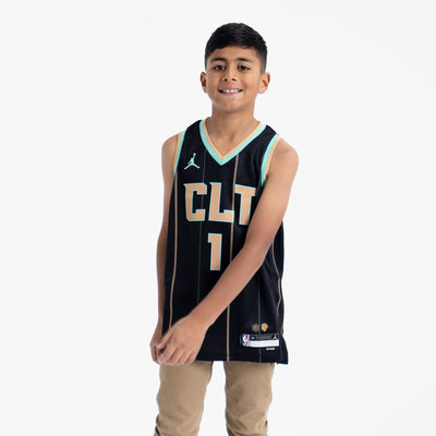 Nike Kids' Charlotte Hornets LaMelo Ball #1 Teal Swingman Jersey