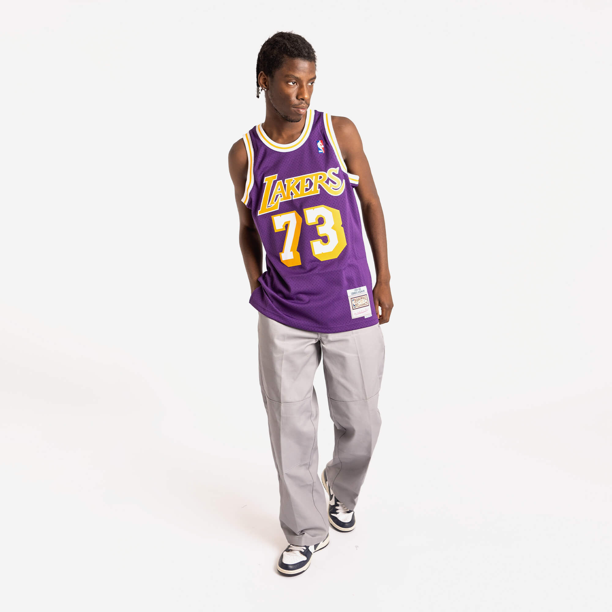Mitchell & Ness | 1998 Los Angeles Lakers Dennis Rodman NBA Road Swingman Jersey (Purple) L