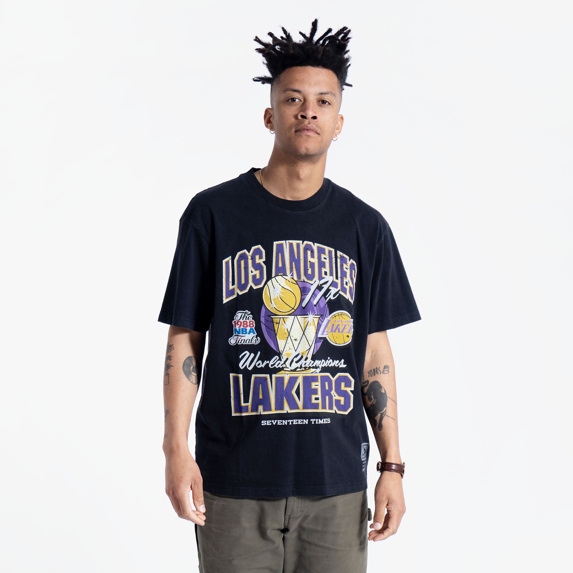 Los Angeles Lakers Vintage Champ History NBA T-Shirt – Basketball Jersey  World