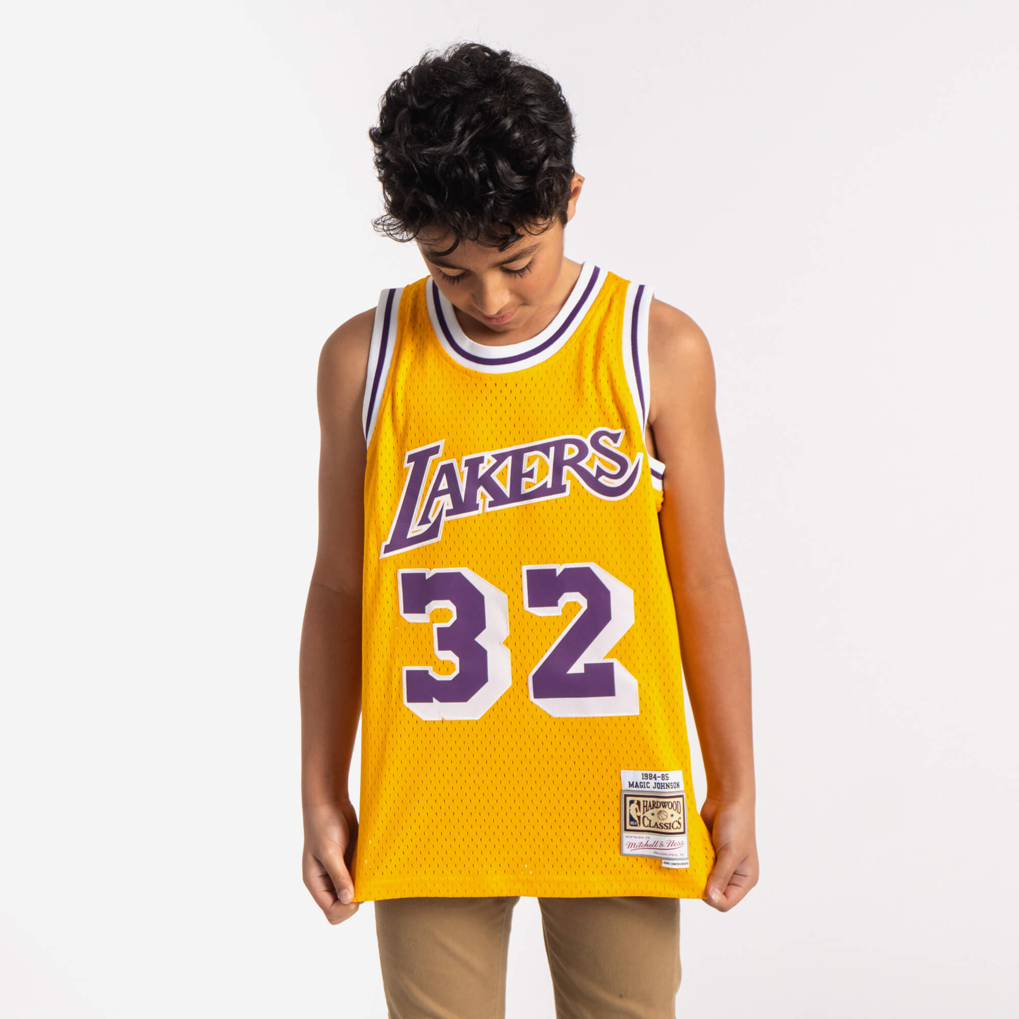 MITCHELL AND NESS Magic Johnson Los Angeles Lakers 1984-85