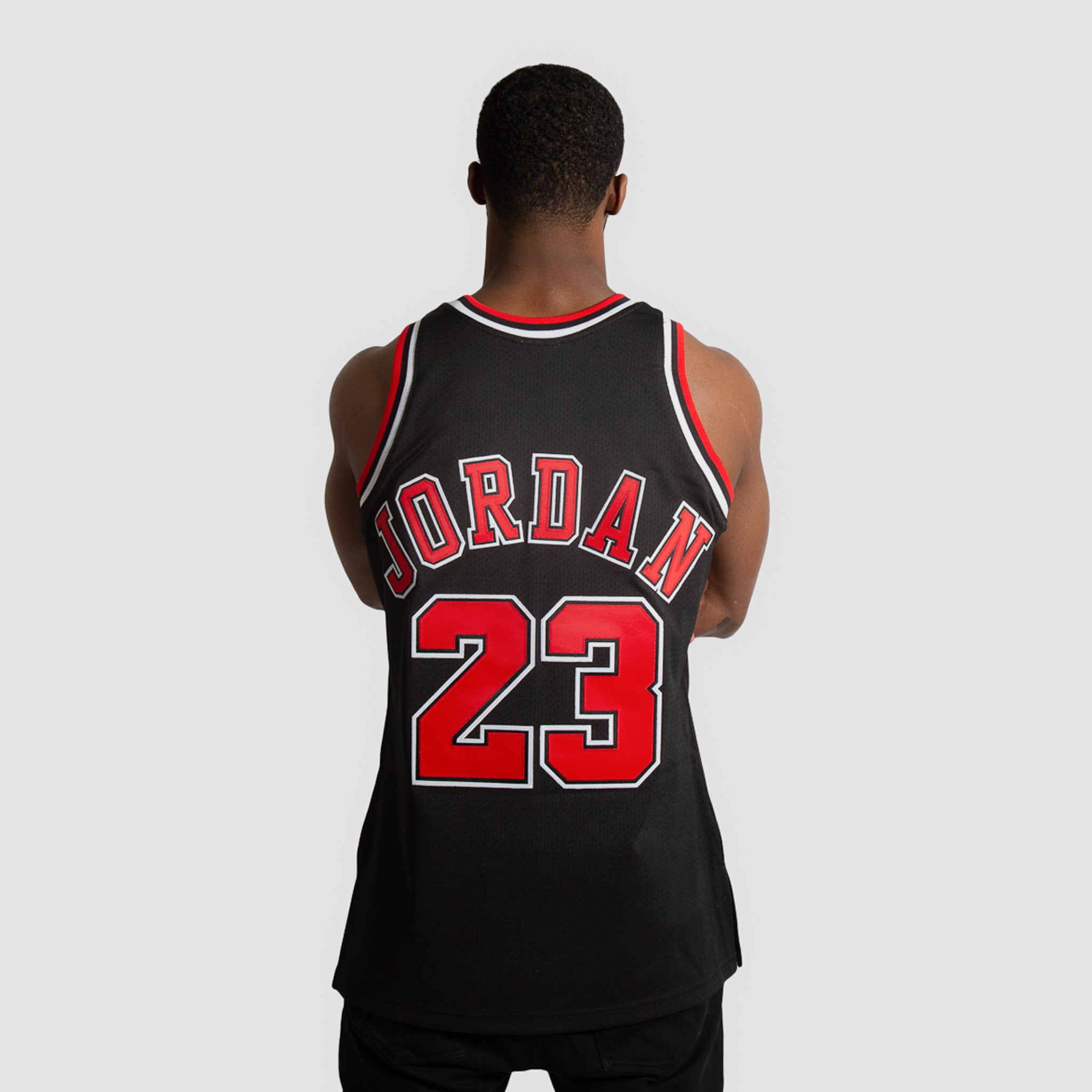 Michael Jordan NBA Nike Chicago Bulls Jersey Black Jersey Red