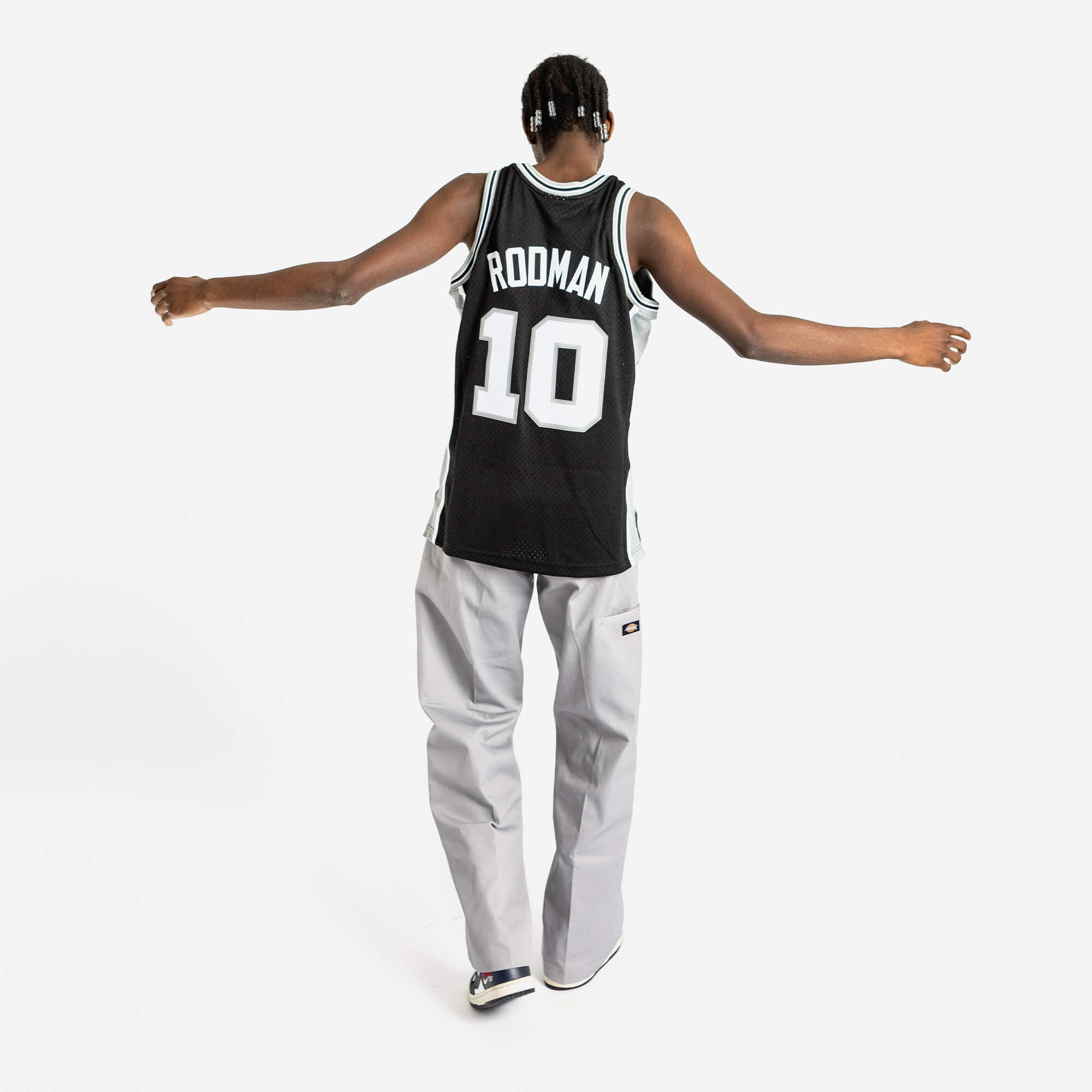 Dennis Rodman San Antonio Spurs White Throwback ADIDAS Basketball Jersey XL