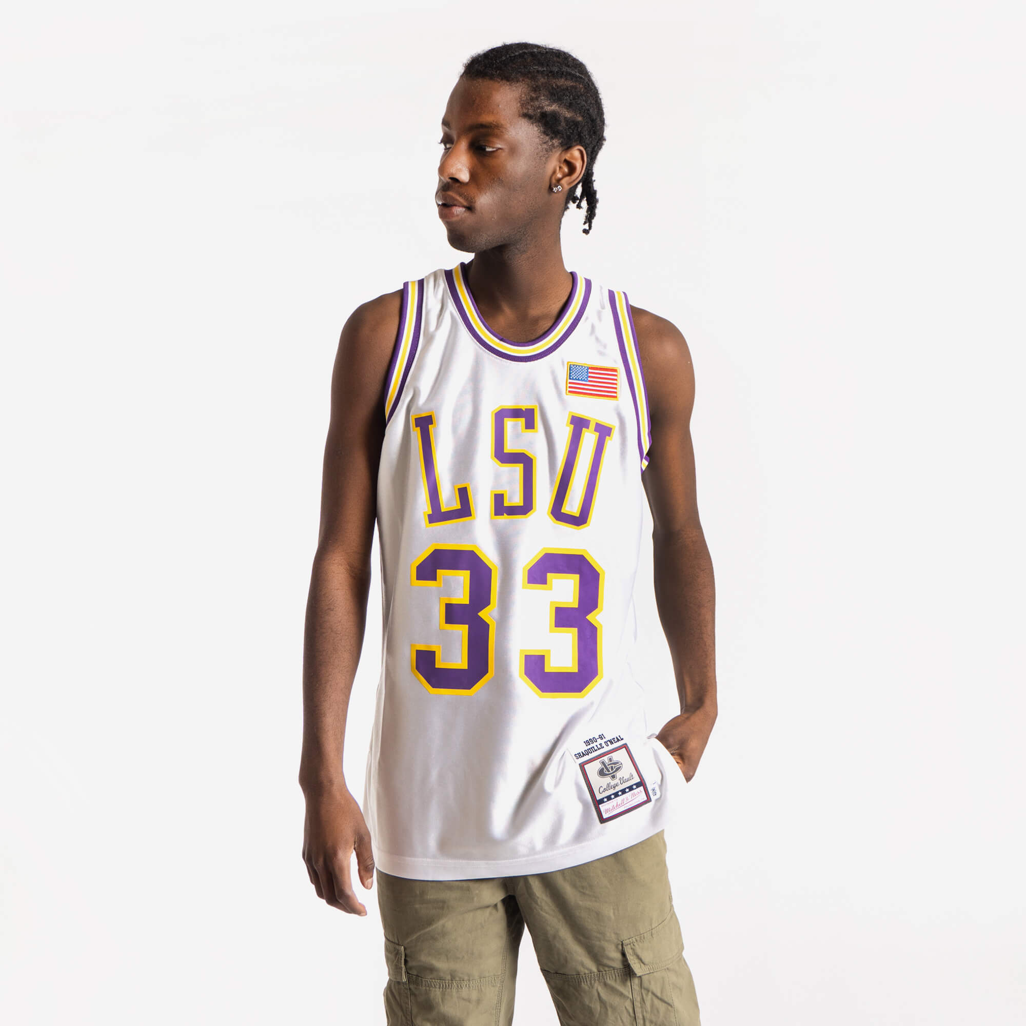 Shaquille O'Neal Louisiana State University NCAA Authentic Jersey –  Basketball Jersey World