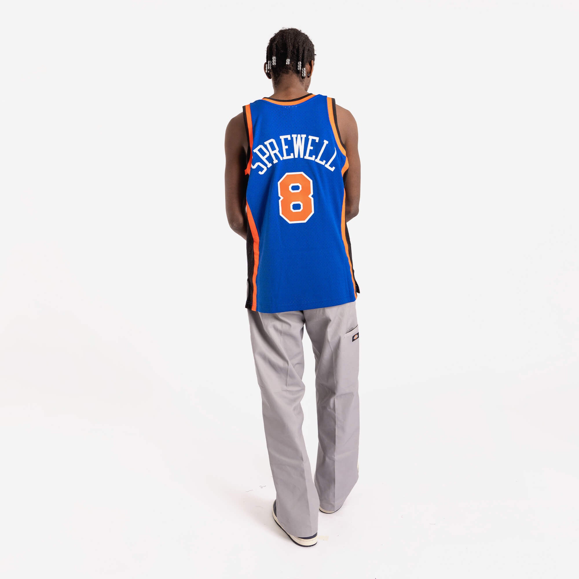 Latrell Sprewell New York Knicks Mitchell & Ness Big & Tall Hardwood  Classics Blue Basketball Jersey • Kybershop