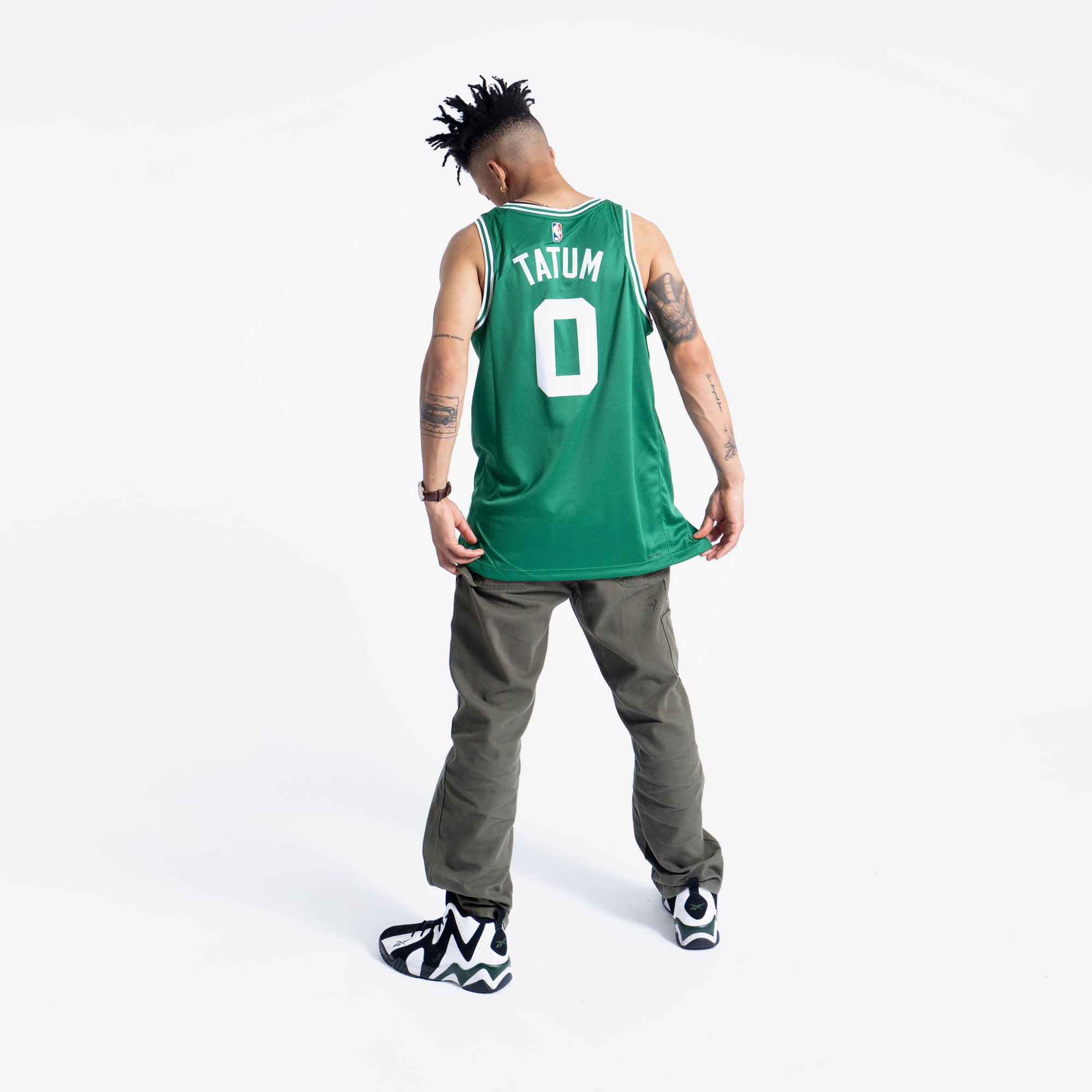Nike Basketball NBA Boston Celtics Jayson Tatum unisex jersey vest in white