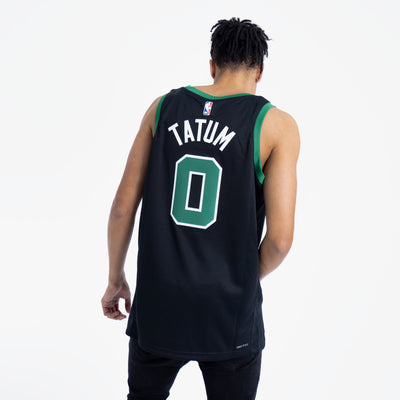 Nike Men's Boston Celtics Jayson Tatum #0 Green Dri-Fit Swingman Jersey, Small