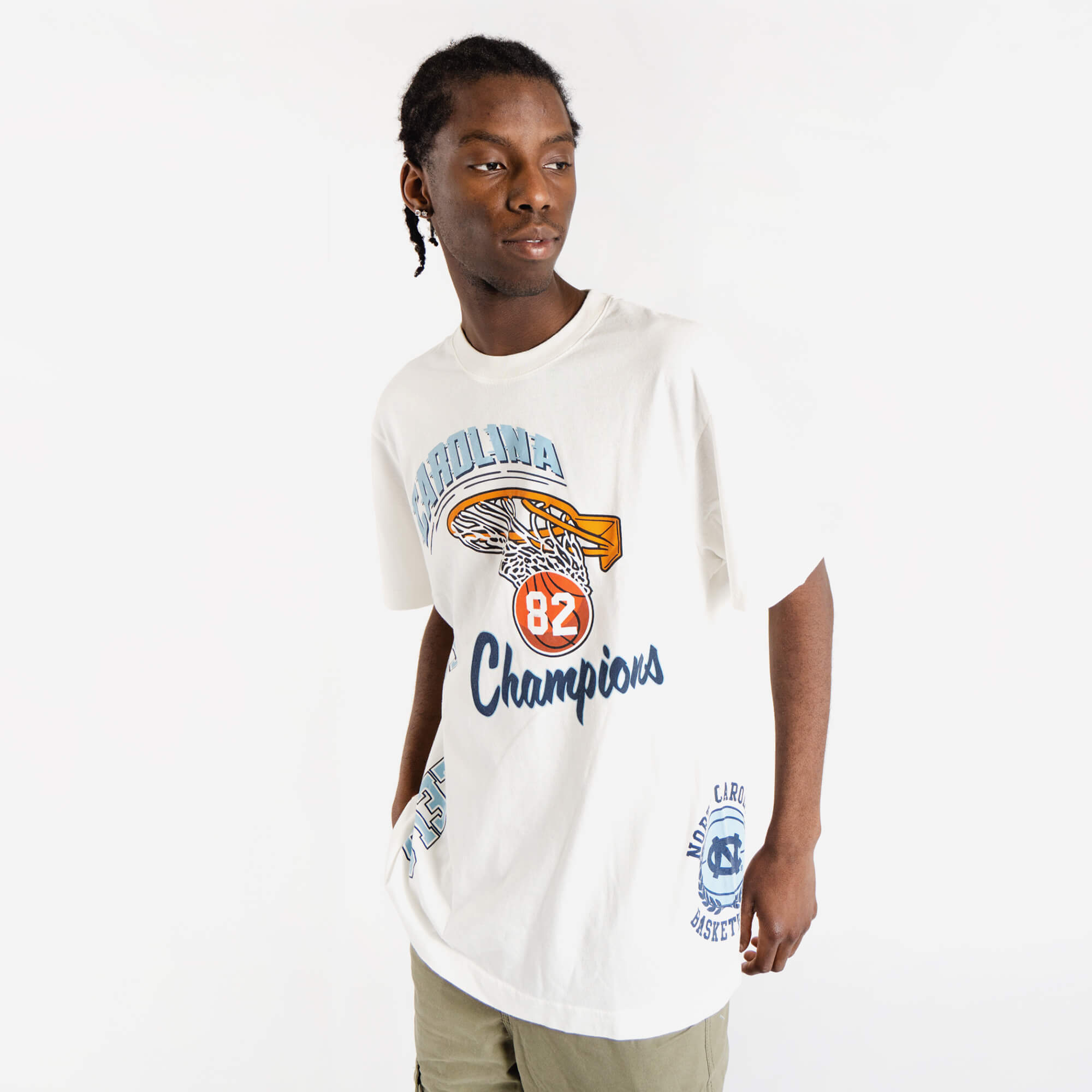 Mitchell & Ness Kids Warriors Champs White T-Shirt