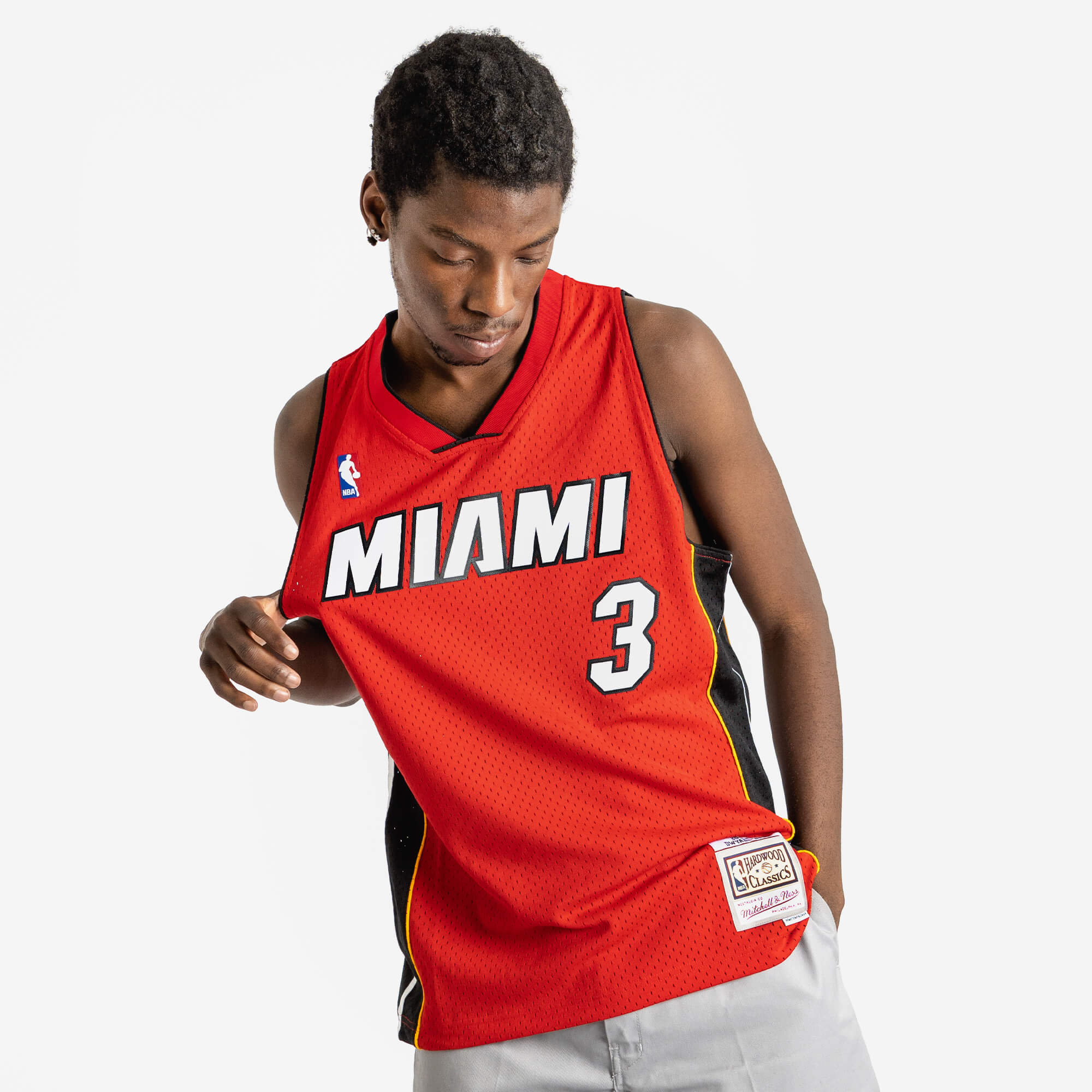 Dwyane Wade Miami Heat Hardwood Classics Throwback NBA Swingman