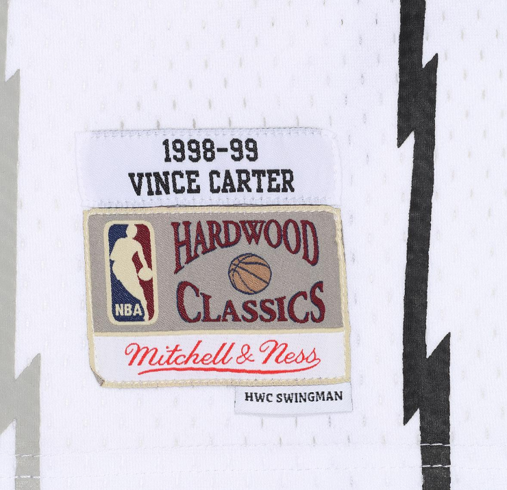 Toronto Raptors Vince Carter 1990 Hardwood Classics Road Swingman