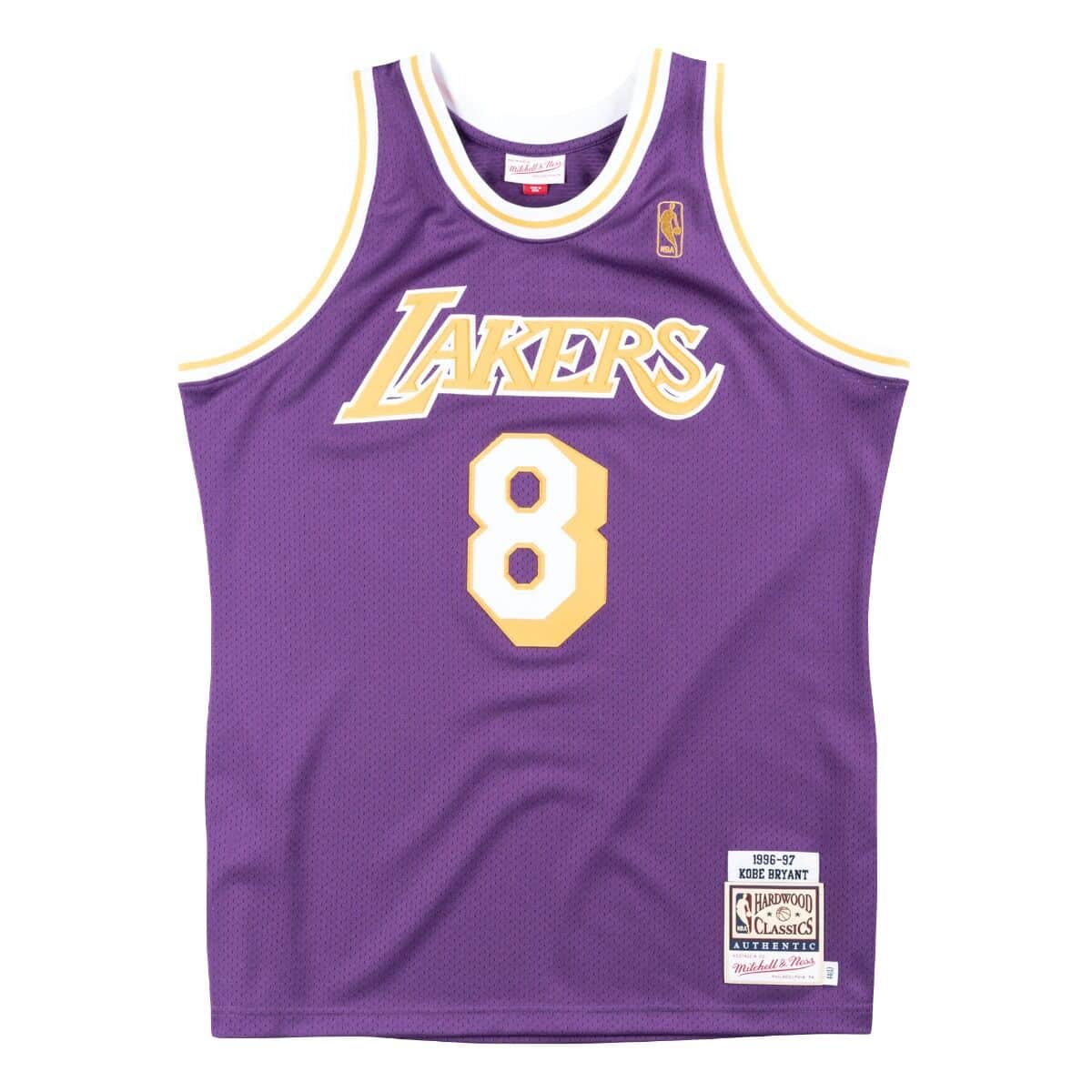 Kobe Bryant Los Angeles Lakers 1996-97 Rookie HWC Throwback NBA Authentic  Jersey