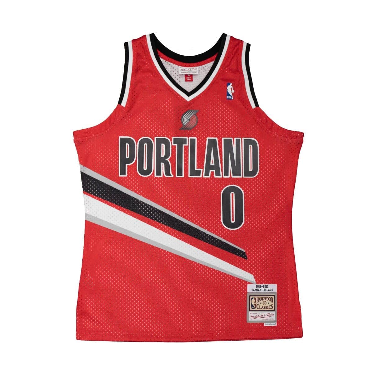 Damian Lillard HWC Red Jersey Portland Trail Blazers Nike classic #0  AV4511-658