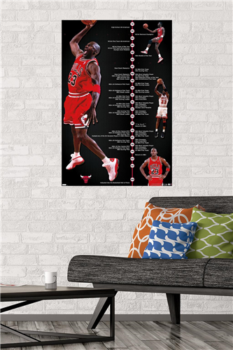 Michael Jordan Slam Dunk Contest NBA Wall Poster