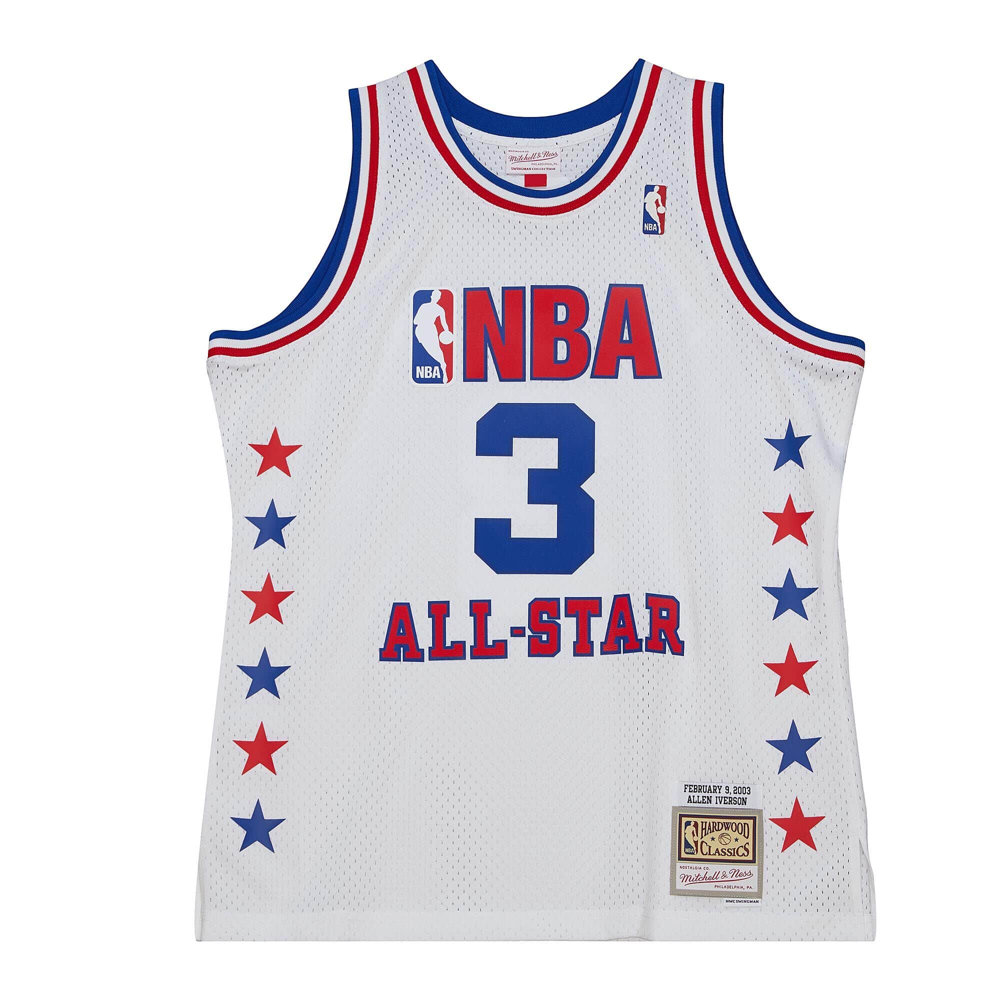 Allen Iverson 2002 NBA All Star Jersey Philadelphia 2X (USED)