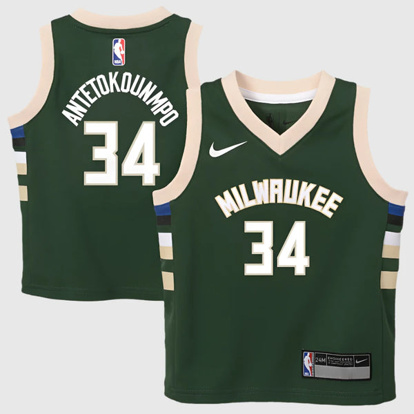 Giannis Antetokounmpo Milwaukee Bucks 2024 Icon Edition Infant NBA Jer Basketball Jersey World